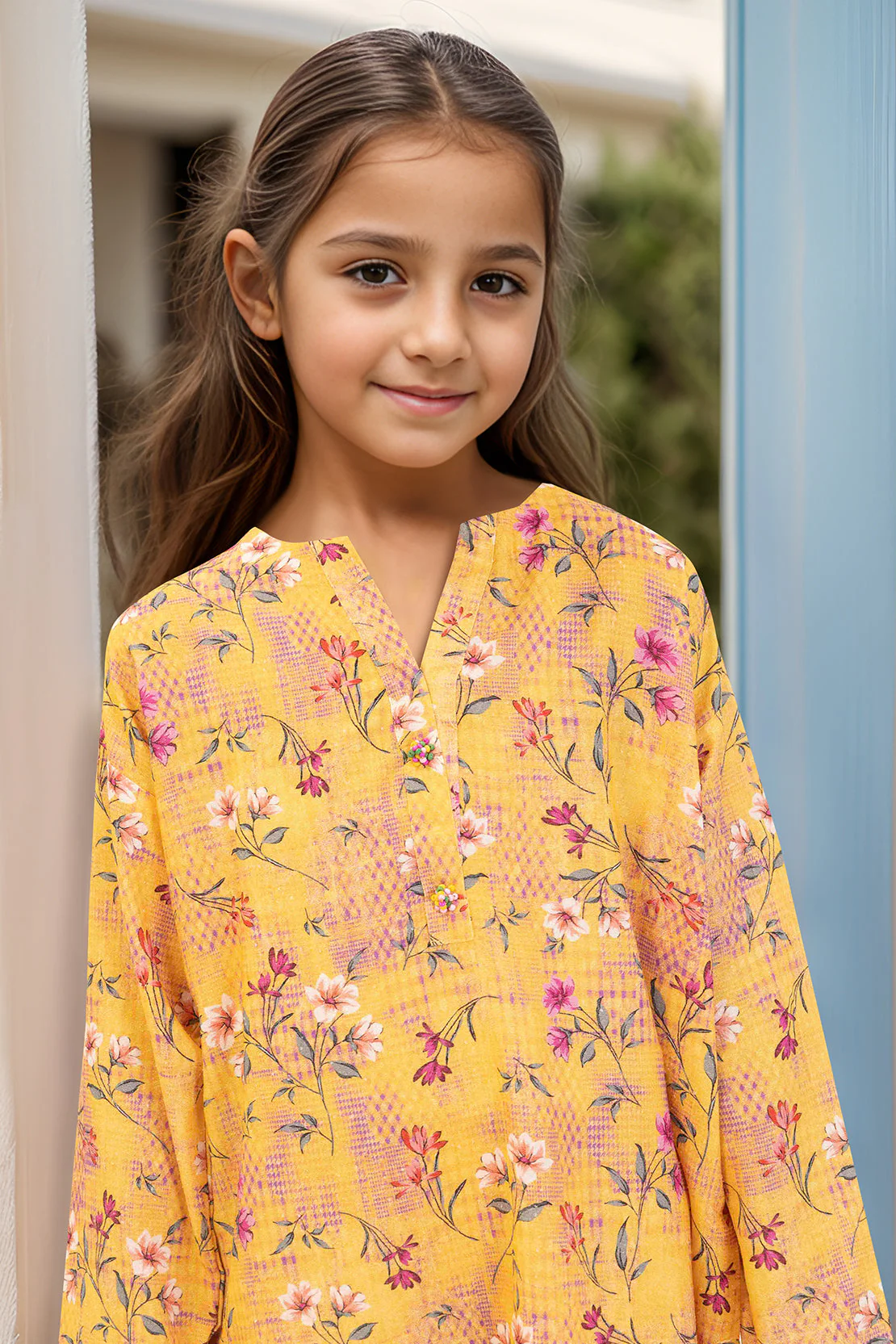 Printed Karandi Stitched Shirt/Trouser For Kids - Image 3