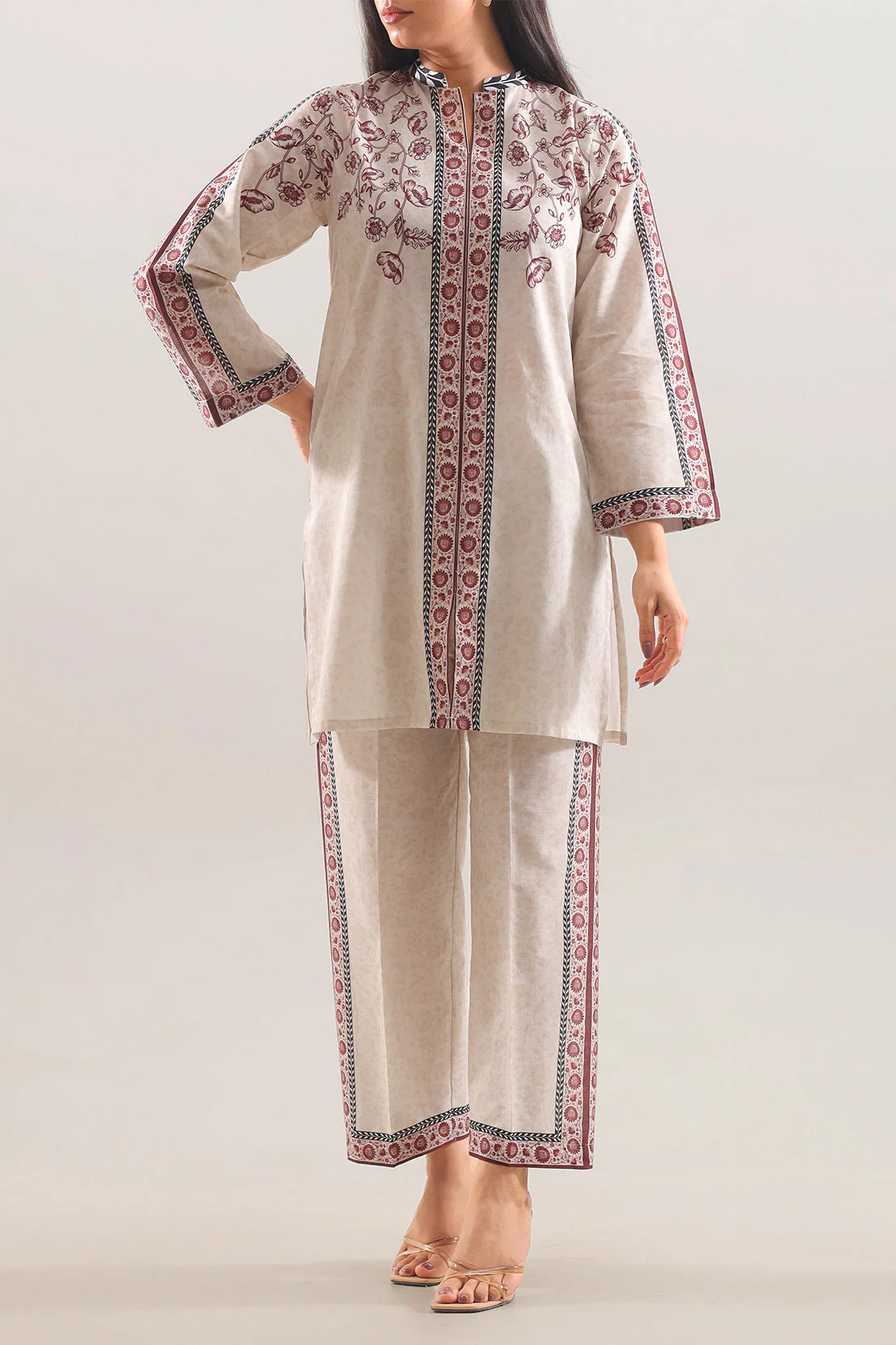 Stitched Printed Lawn 2 Piece (Shirt/Trouser)