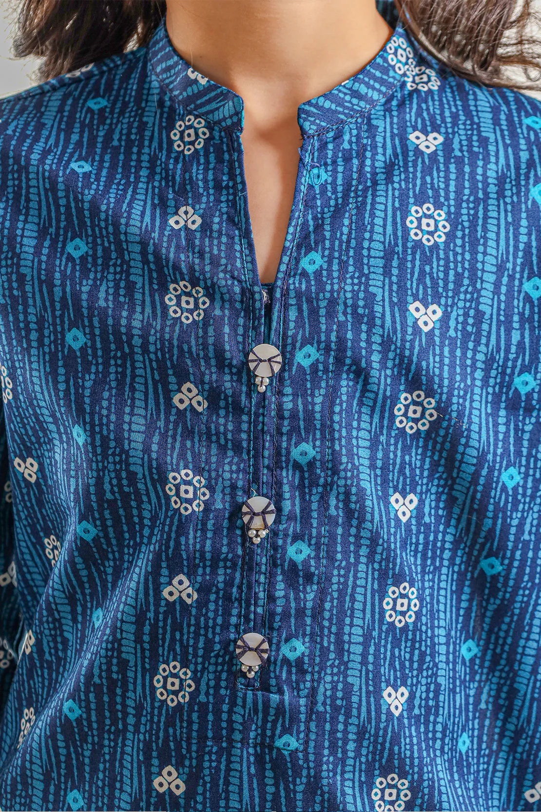 Stitched Printed Lawn Shirt For Kids - Image 6