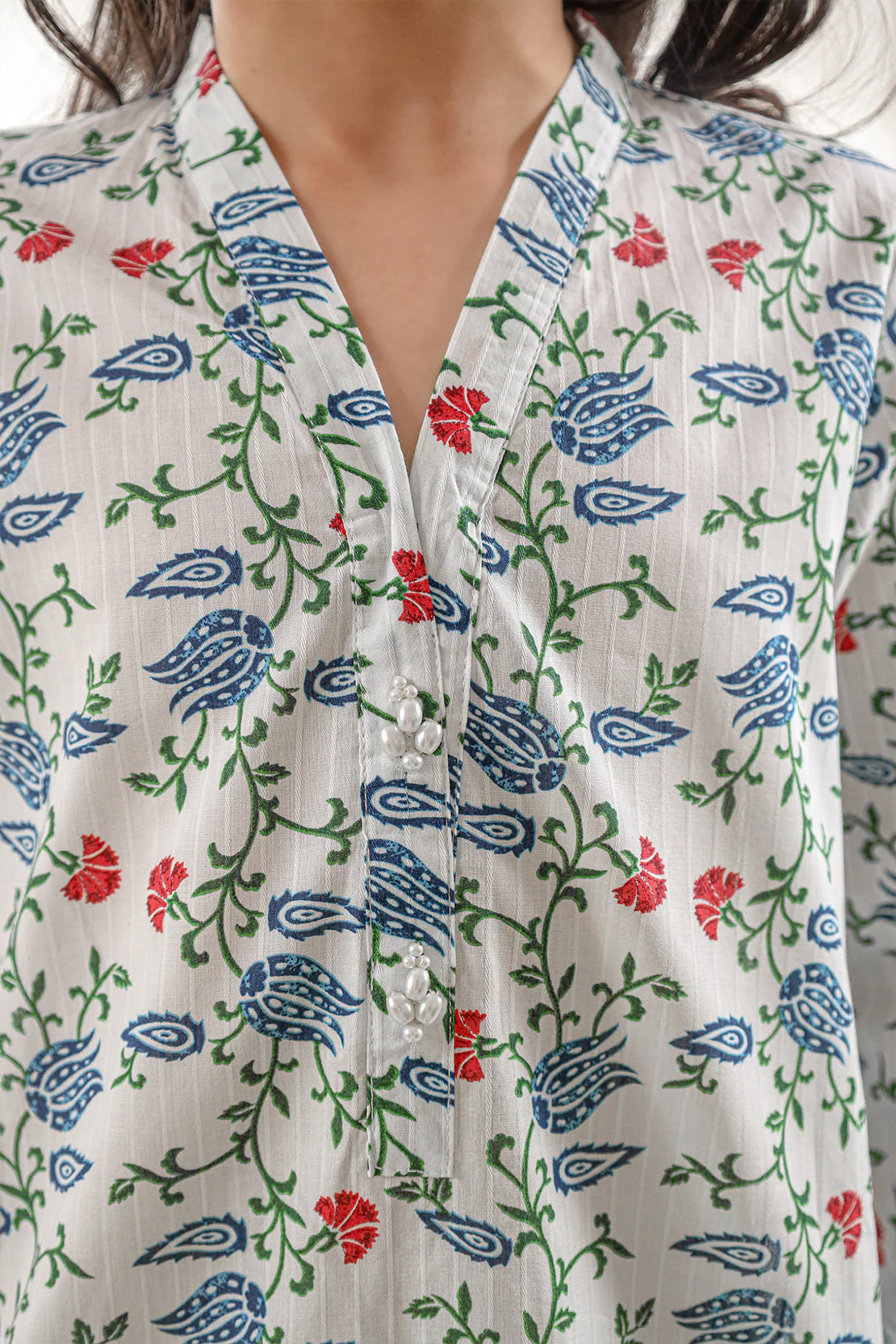 Stitched Printed Lawn Shirt For Kids - Image 8