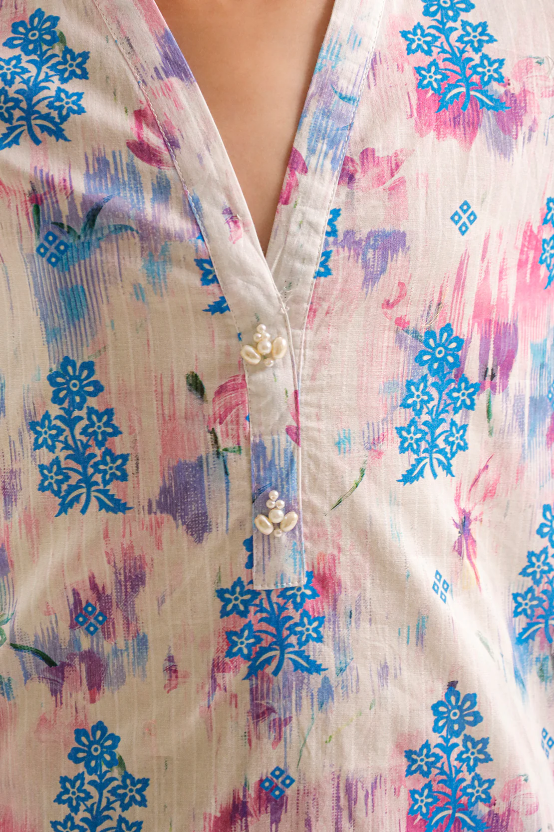 Stitched Printed Lawn Shirt For Kids - Image 4