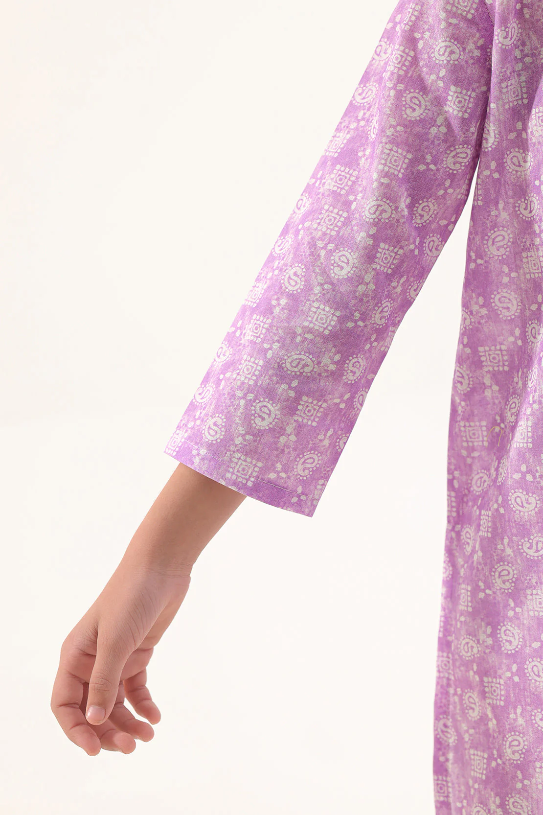 Stitched Printed Lawn Shirt For Kids - Image 7