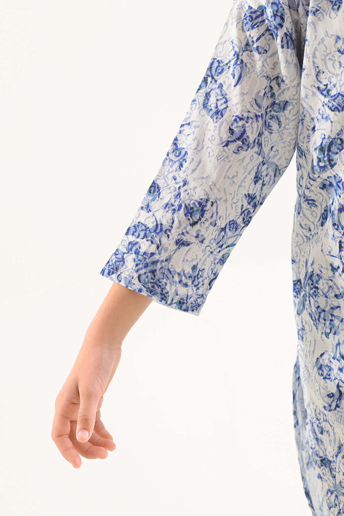 Stitched Printed Lawn Shirt For Kids - Image 5