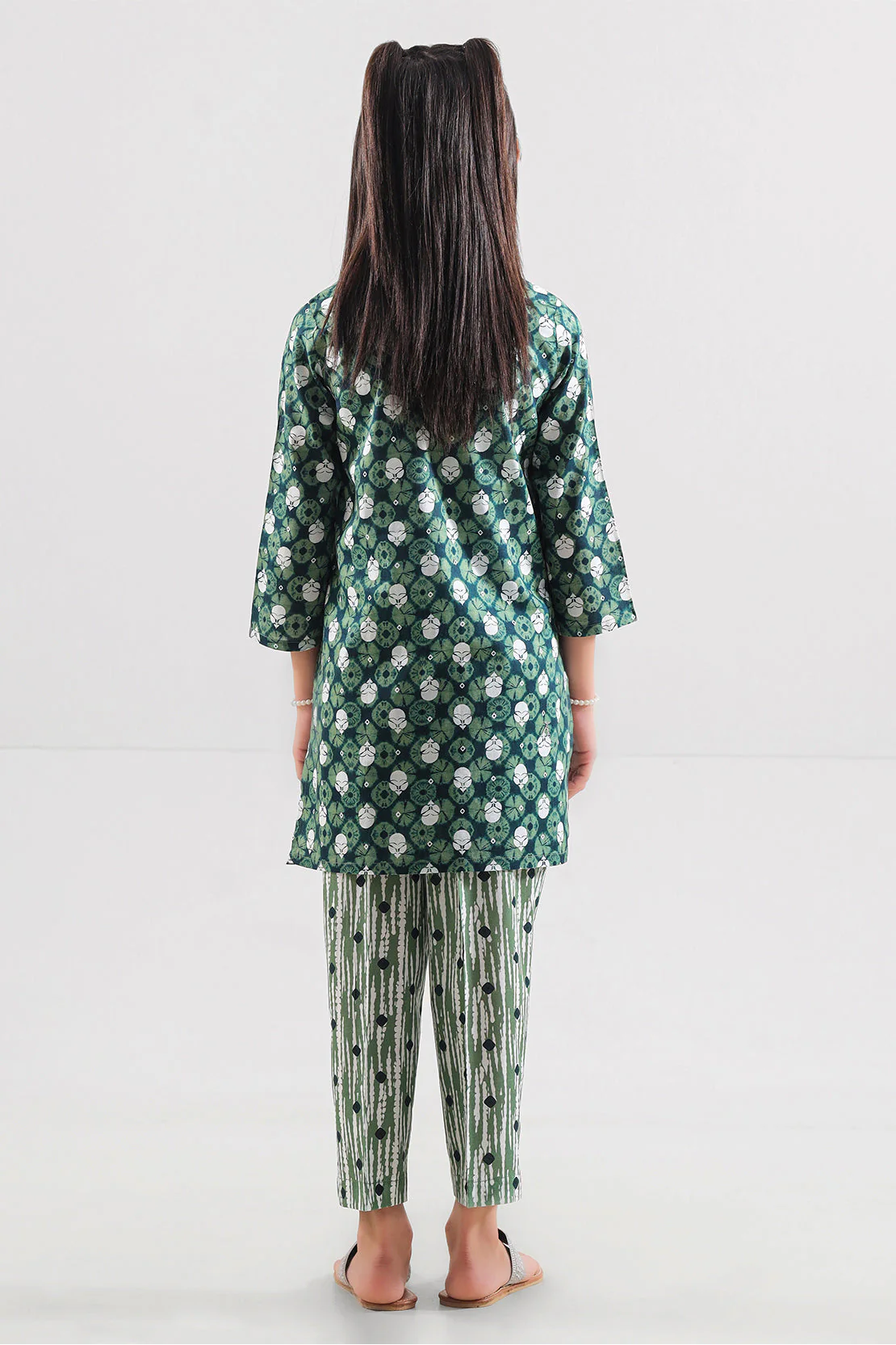 Stitched Printed Lawn Shirt For Kids - Image 3
