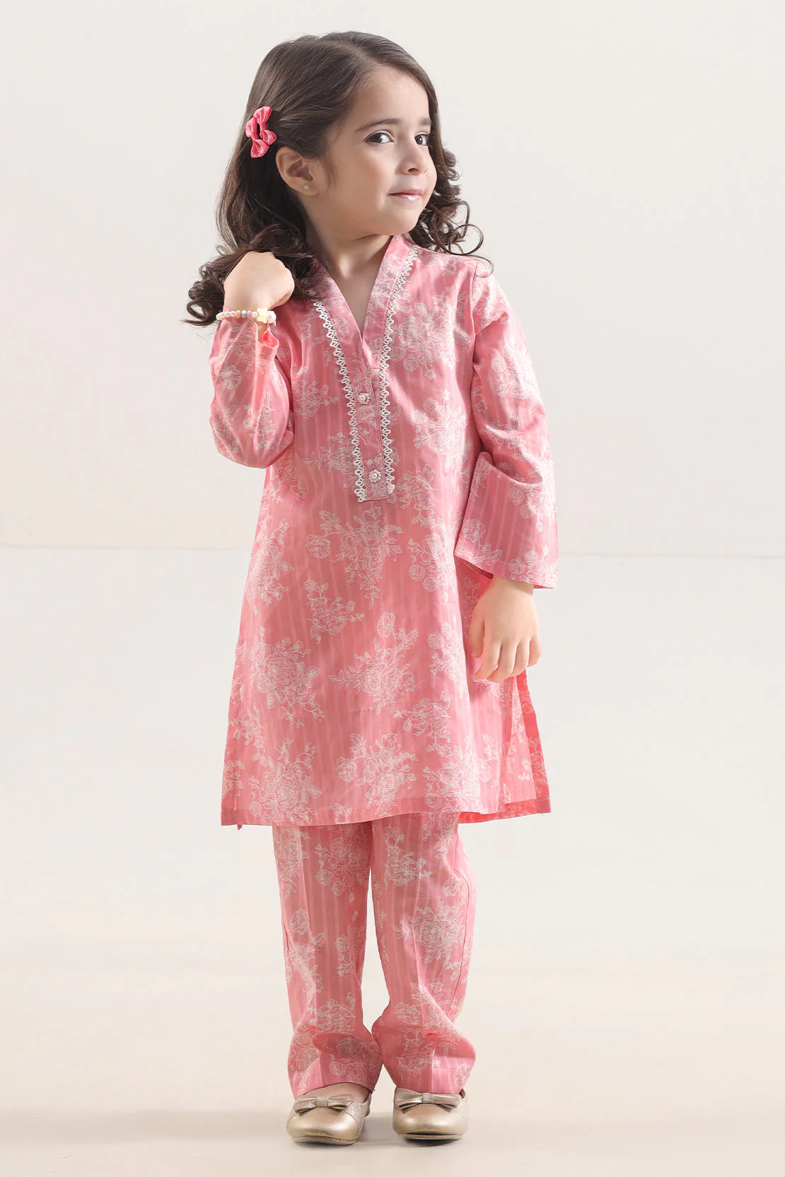 Stitched Printed Lawn Shirt For Kids