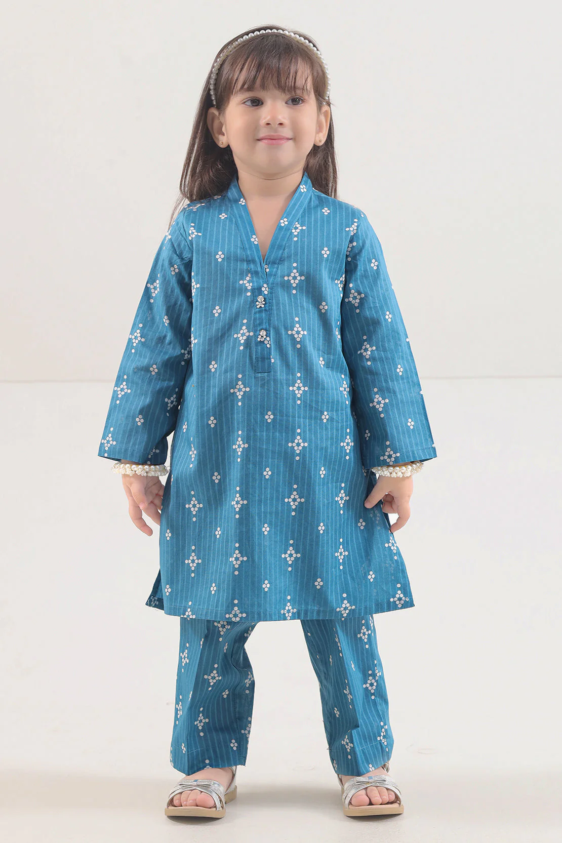 Stitched Printed Lawn Shirt For Kids