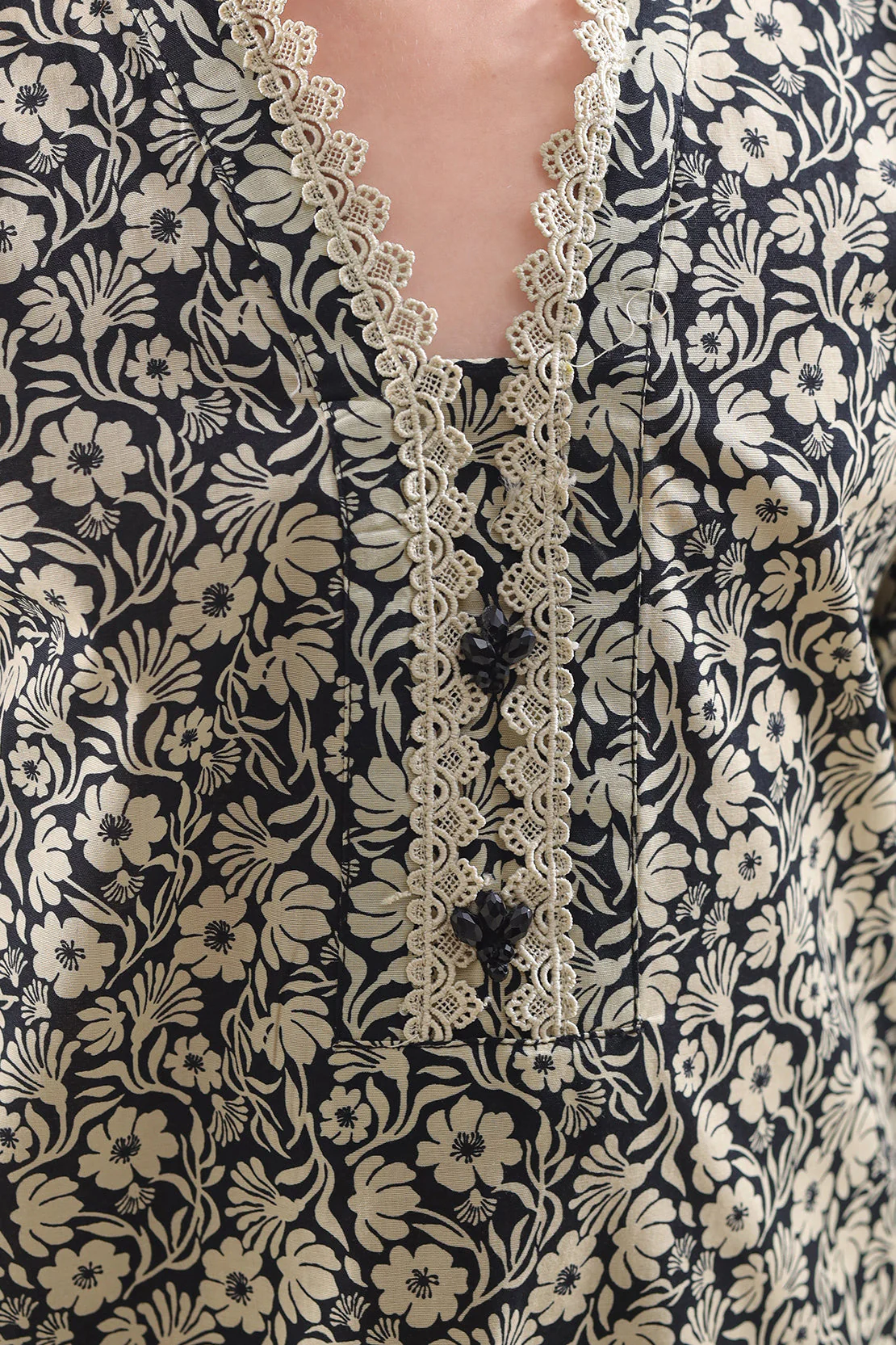 Stitched Printed Lawn Shirt For Kids - Image 3