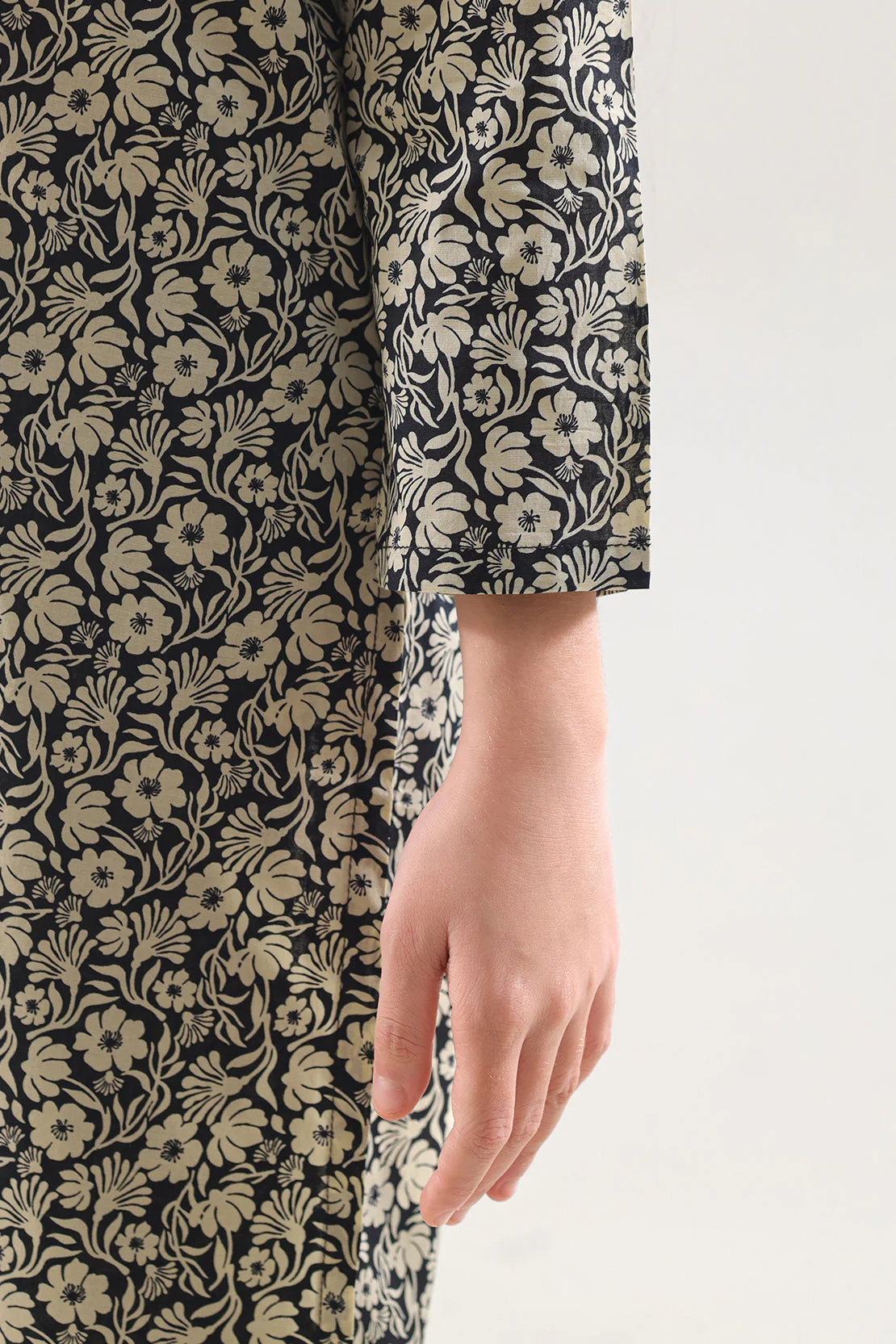 Stitched Printed Lawn Shirt For Kids - Image 4