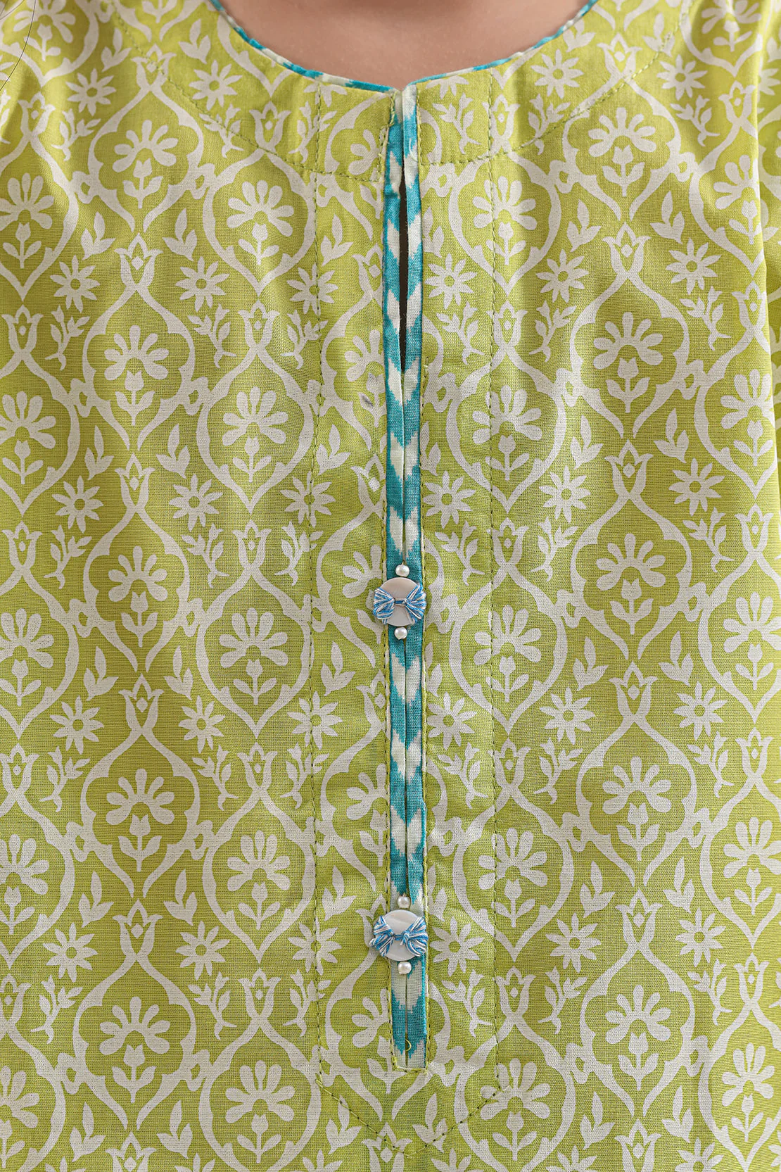 Stitched Printed Lawn Shirt For Kids - Image 3