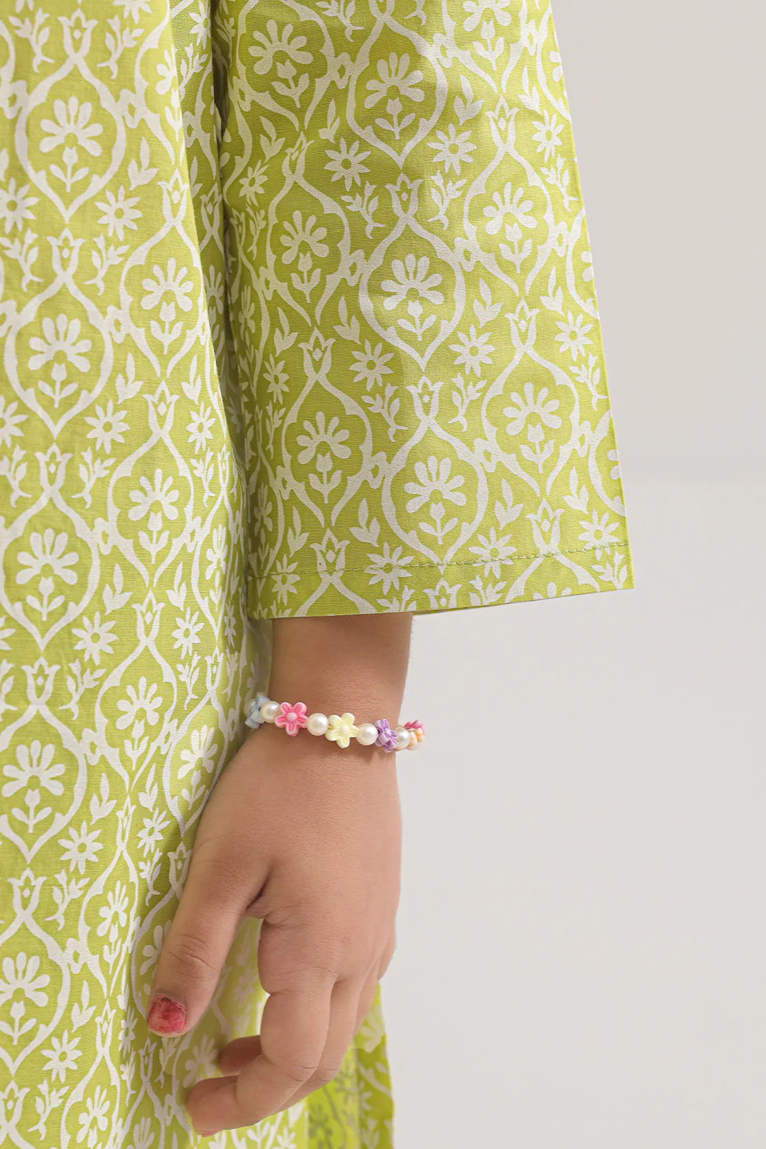 Stitched Printed Lawn Shirt For Kids - Image 4
