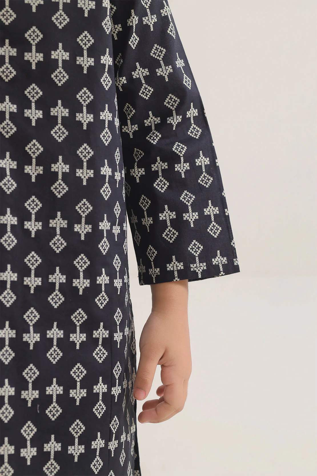 Stitched Printed Lawn Shirt For Kids - Image 4