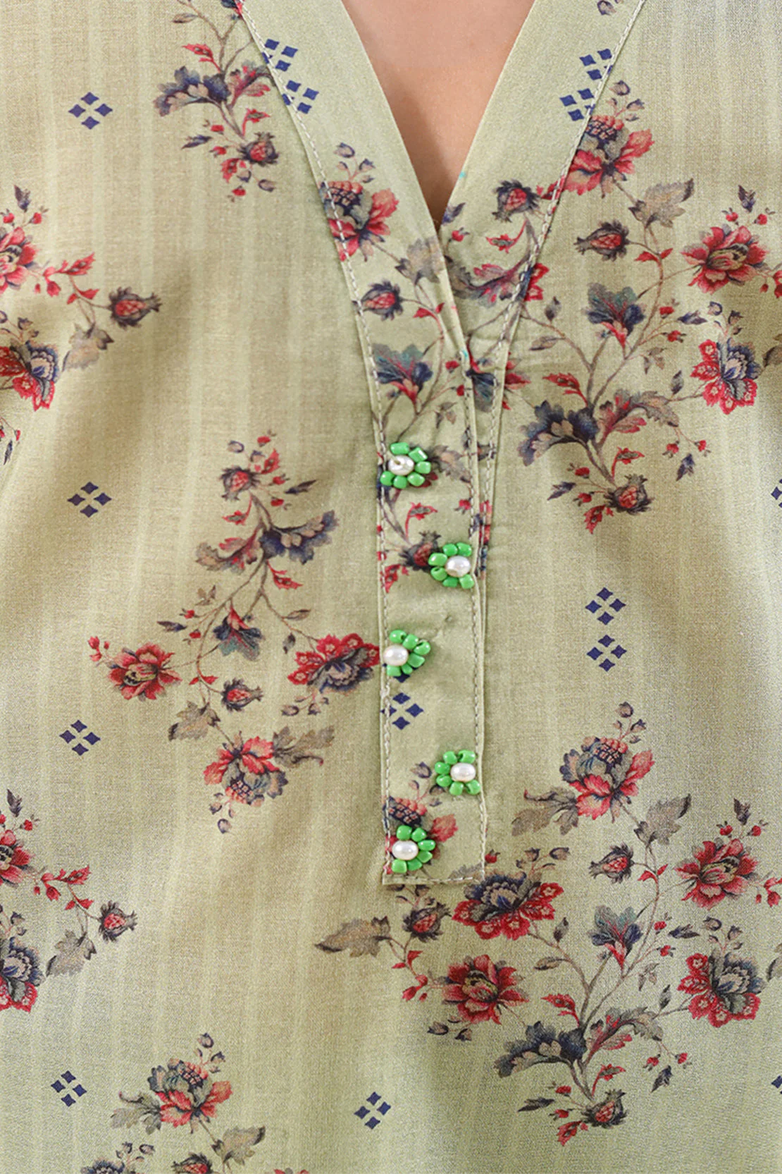 Stitched Printed Lawn Shirt For Kids - Image 5