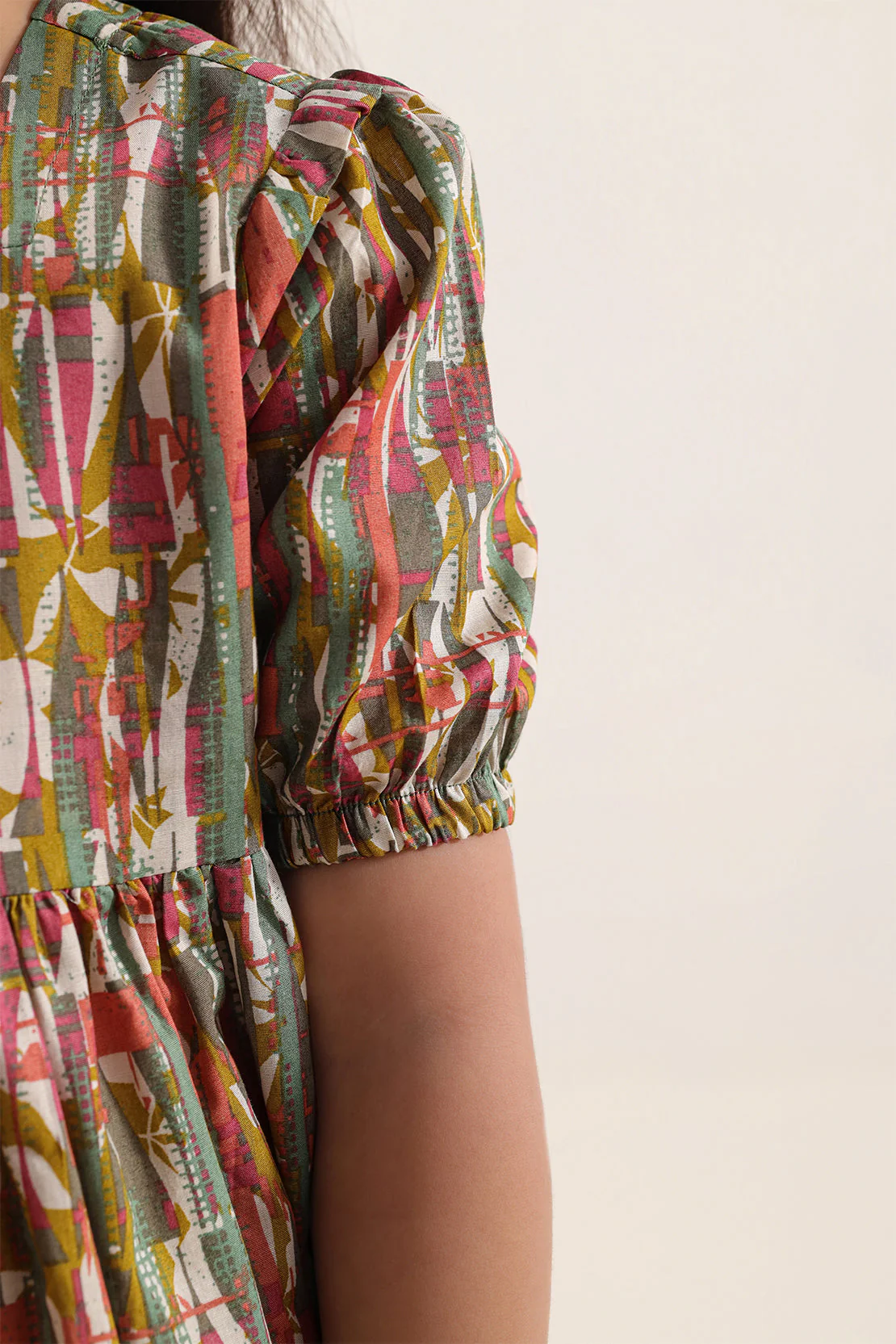 Stitched Printed Lawn Shirt For Kids - Image 4