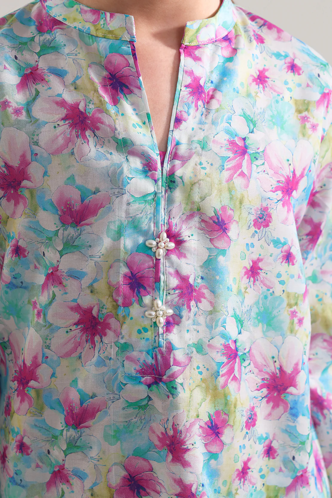 Stitched Printed Silk Touch Shirt/trouser For Kids - Image 3