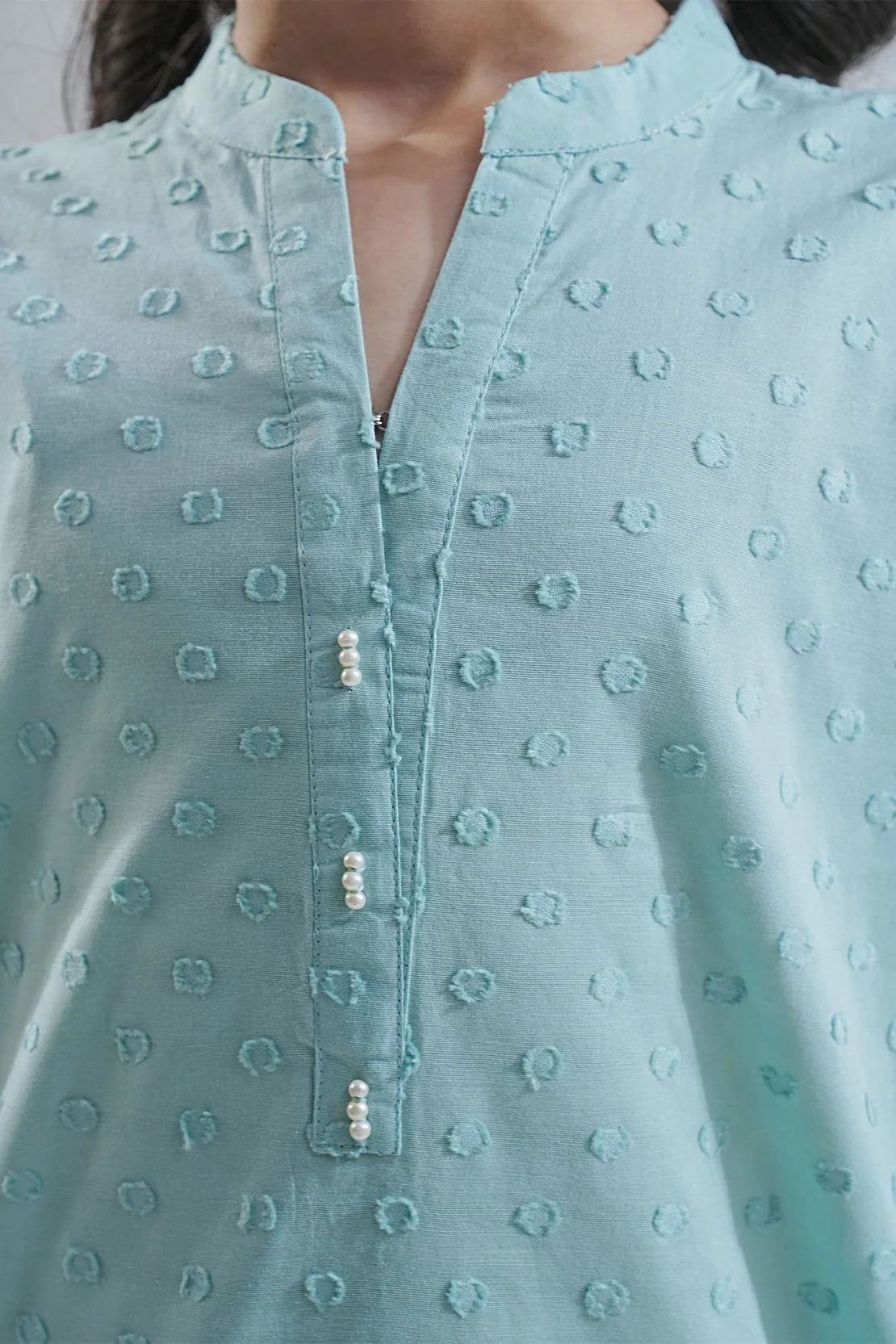 Stitched Reverse Jacquard Shirt/Trouser For Kids - Image 7