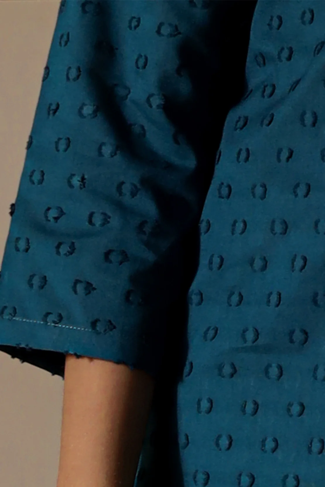 Stitched Reverse Jacquard Shirt/Trouser For Kids - Image 6