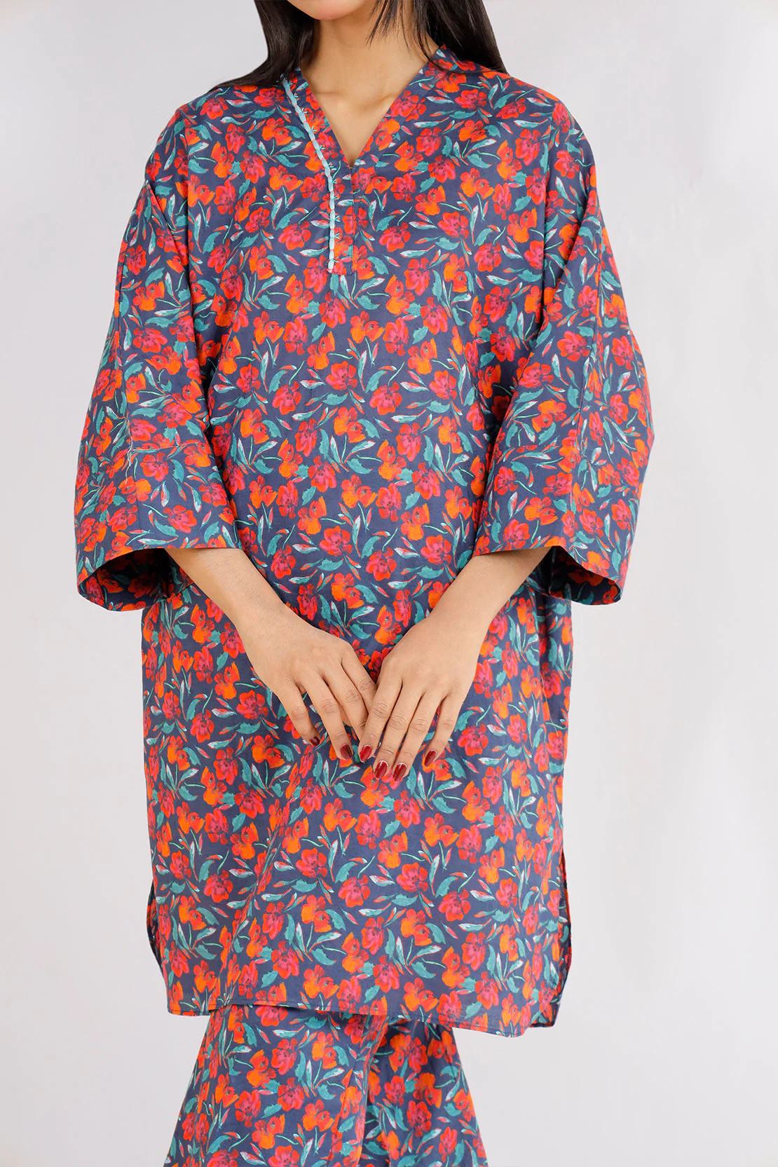 Stitched Self Jacquard 2 Piece (Shirt/Trouser) - Image 3