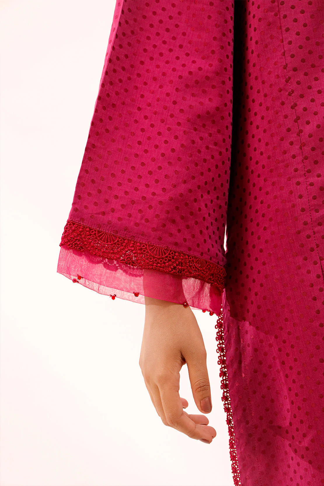 Stitched Self Jacquard 2 Piece (Shirt/Trouser) - Image 5