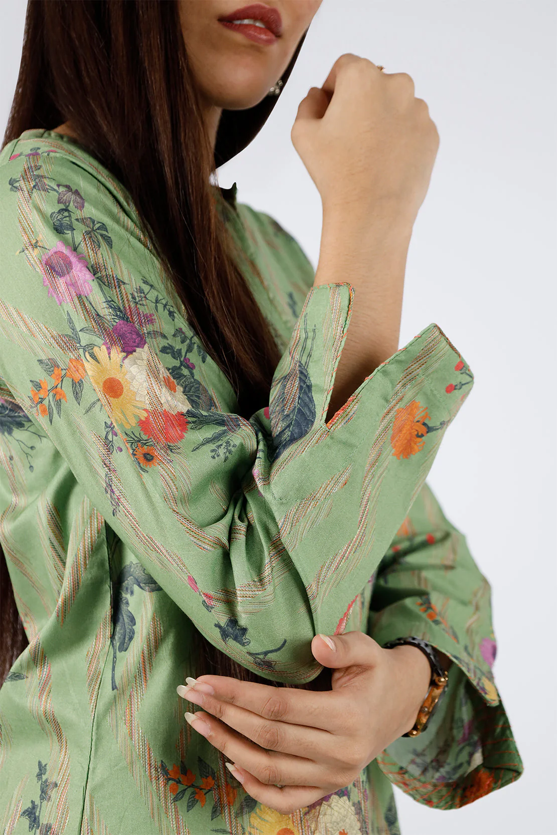 Stitched Self Jacquard 2 Piece (Shirt/Trouser) - Image 5