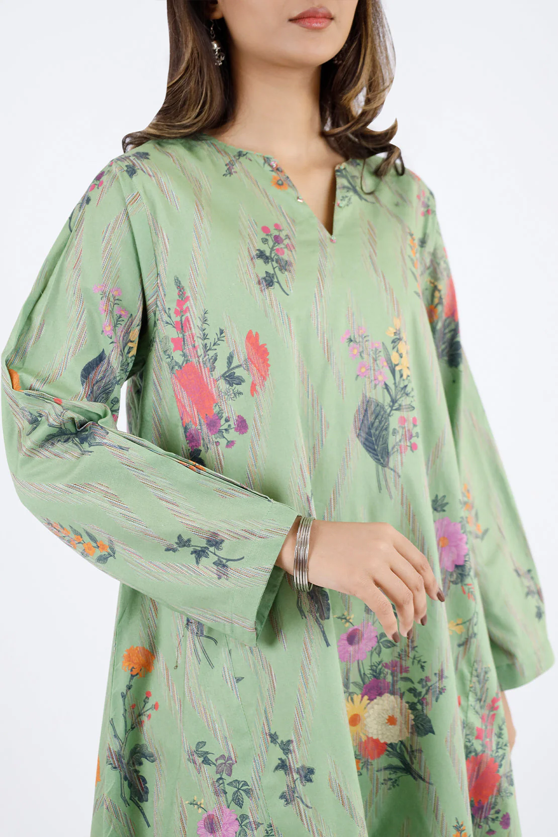 Stitched Self Jacquard 2 Piece (Shirt/Trouser) - Image 2