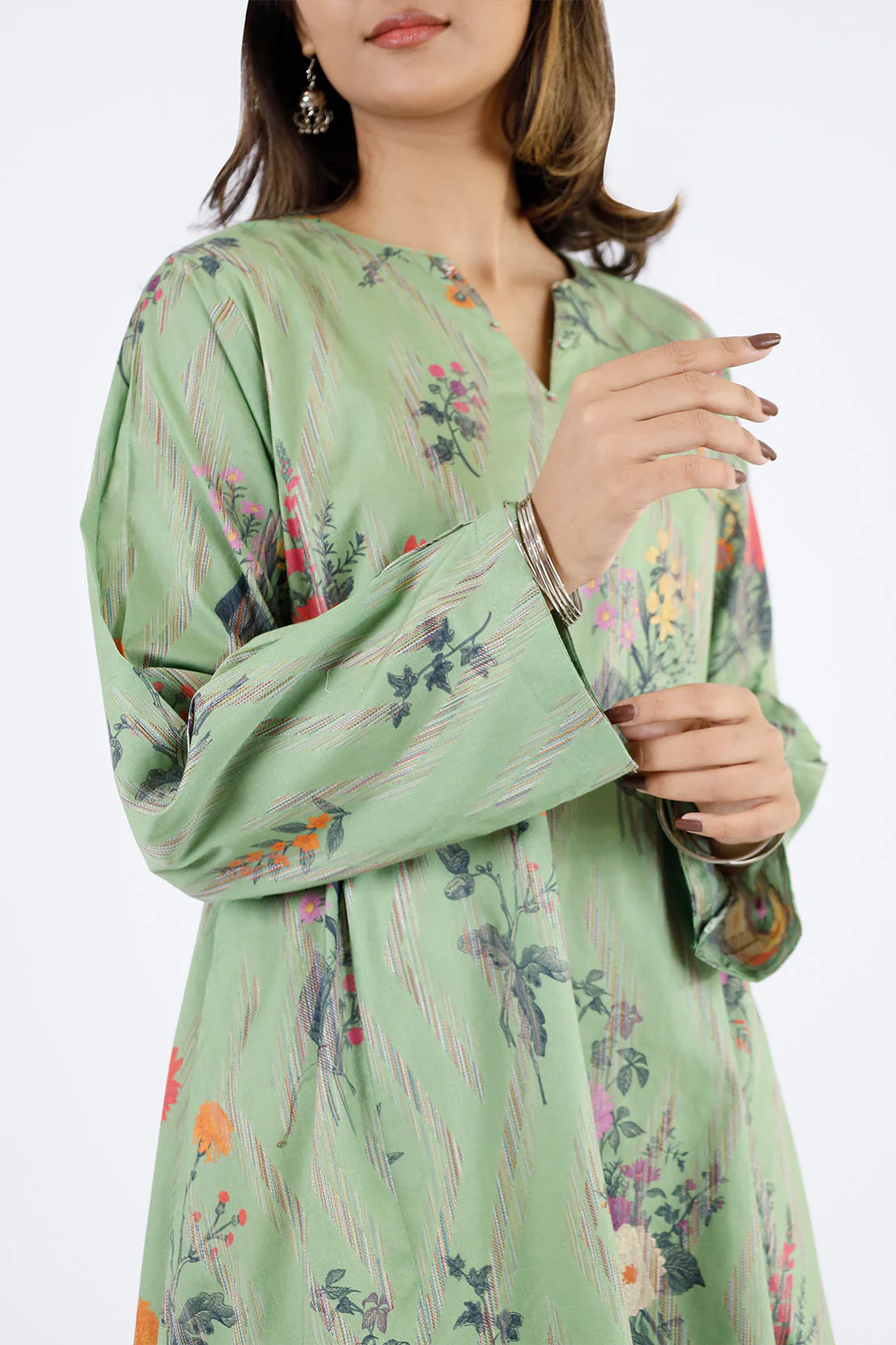 Stitched Self Jacquard 2 Piece (Shirt/Trouser) - Image 3