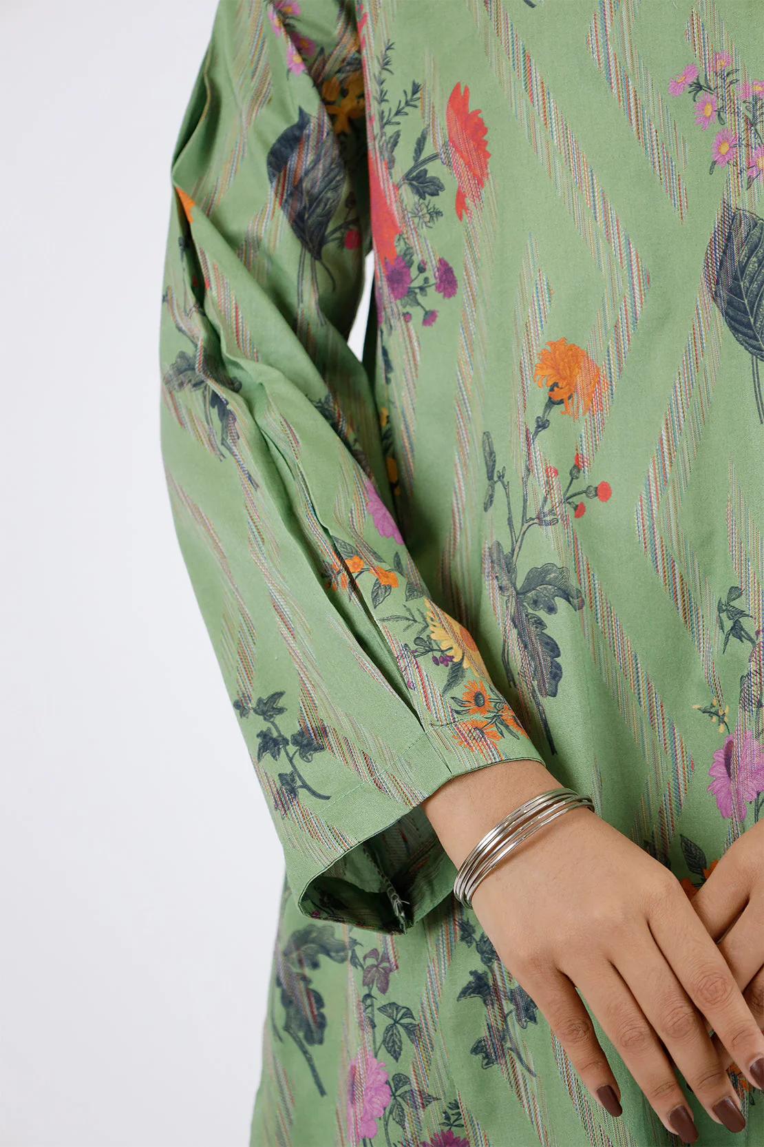 Stitched Self Jacquard 2 Piece (Shirt/Trouser) - Image 4