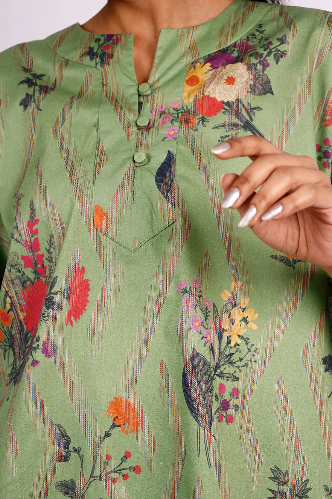 Stitched Self Jacquard 2 Piece (Shirt/Trouser) - Image 4