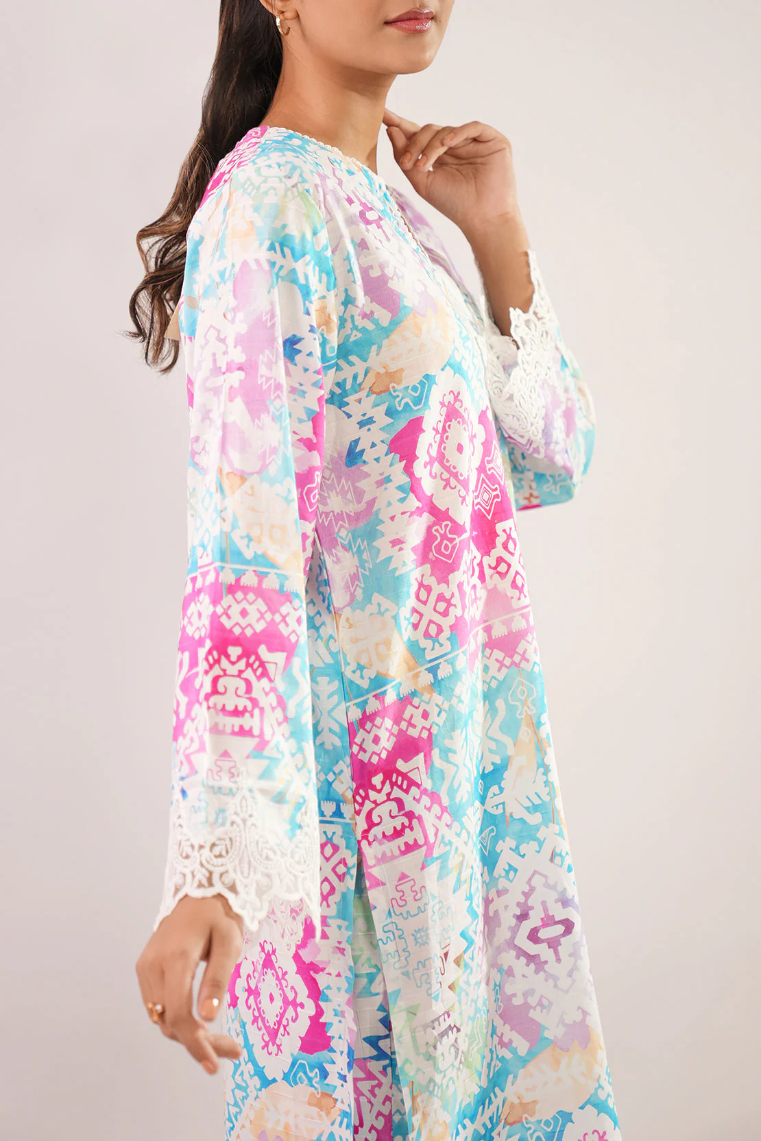 Stitched Self Jacquard 2 Piece (Shirt/Trouser) - Image 4