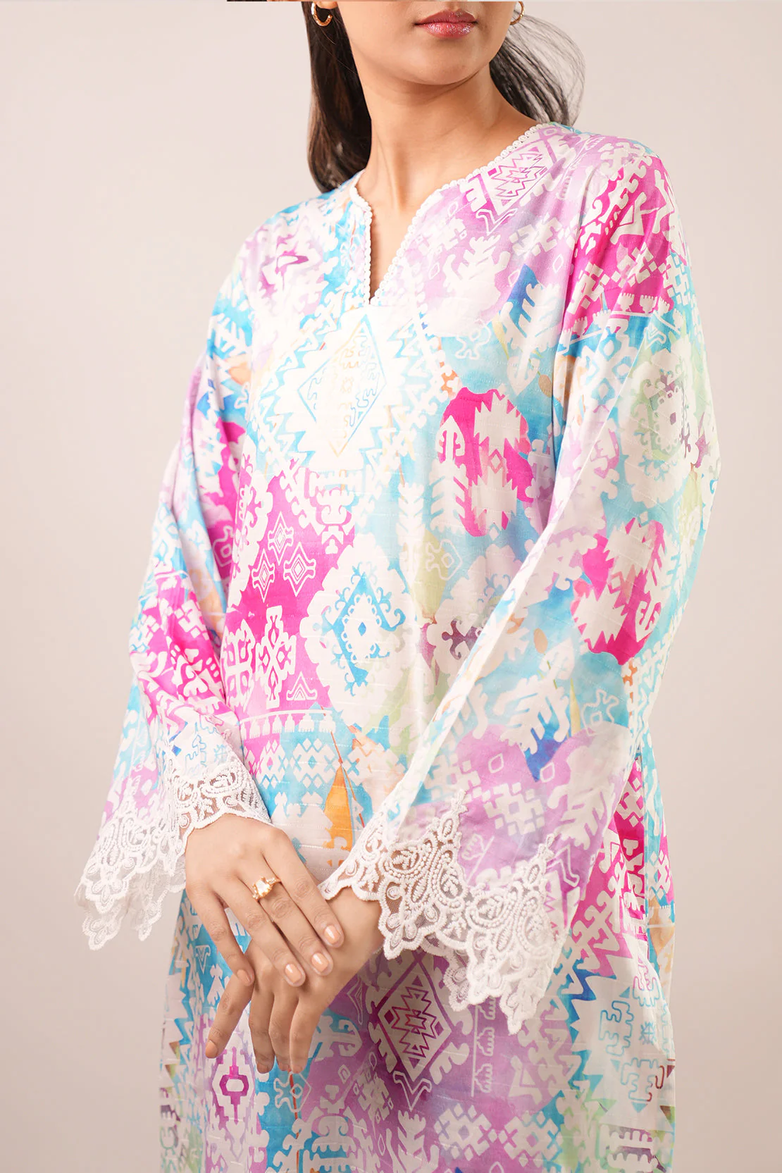 Stitched Self Jacquard 2 Piece (Shirt/Trouser) - Image 5