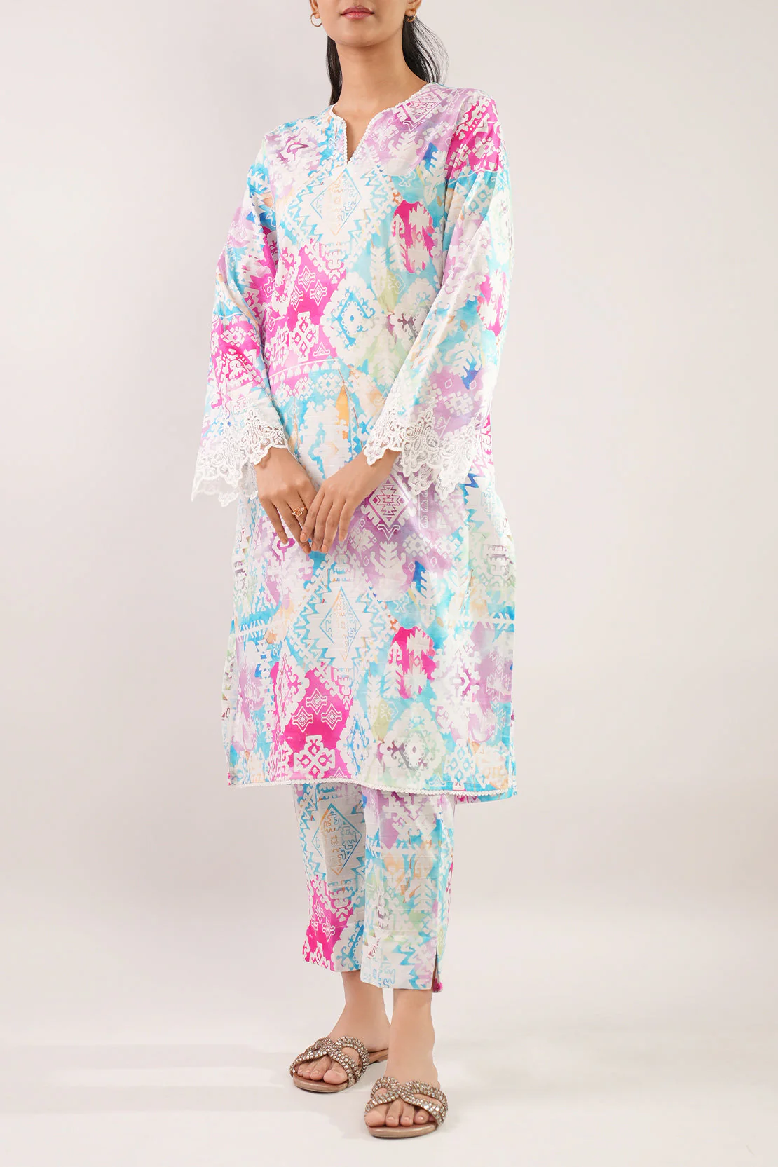 Stitched Self Jacquard 2 Piece (Shirt/Trouser) - Image 9