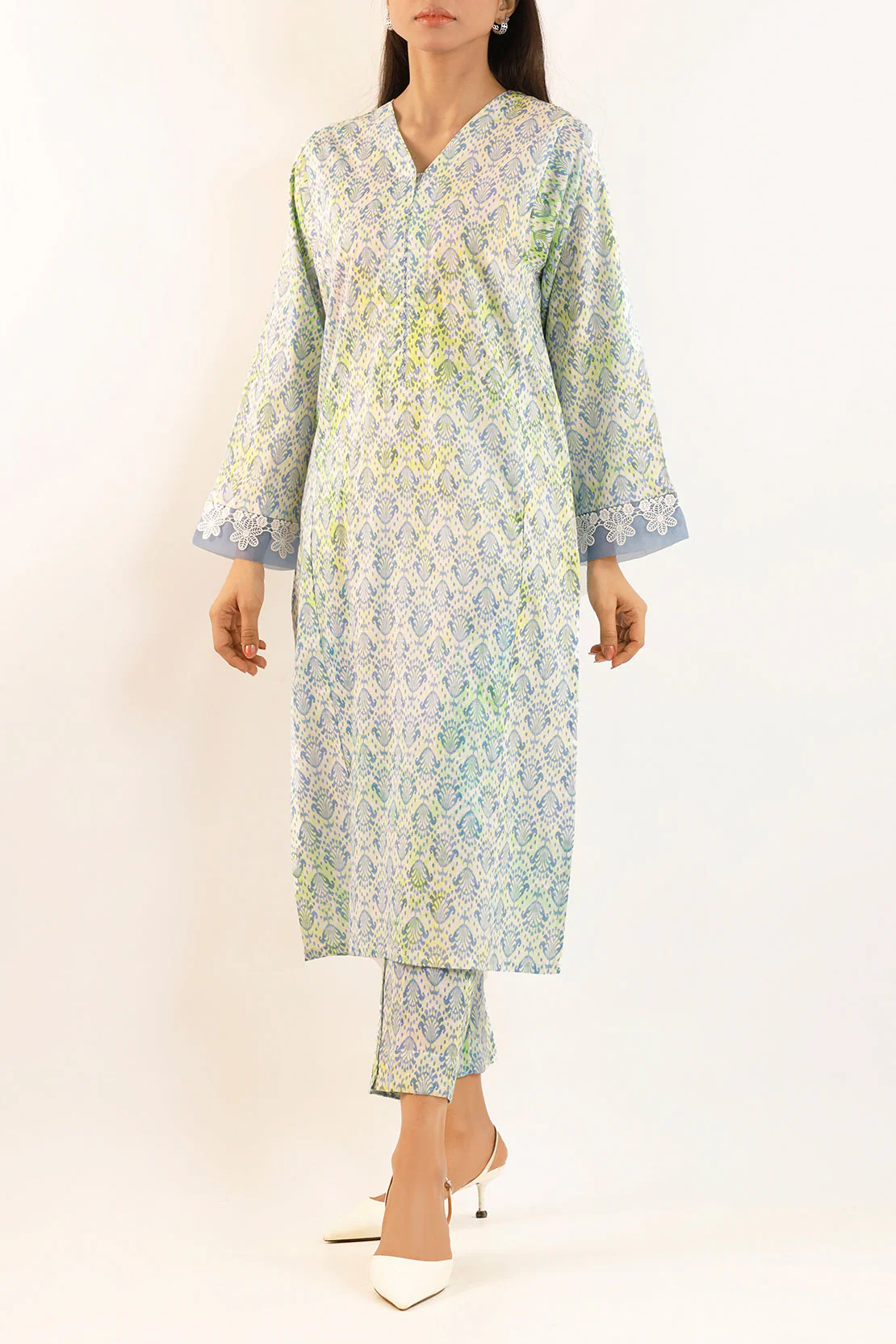 Stitched Self Jacquard 2 Piece (Shirt/Trouser) - Image 3