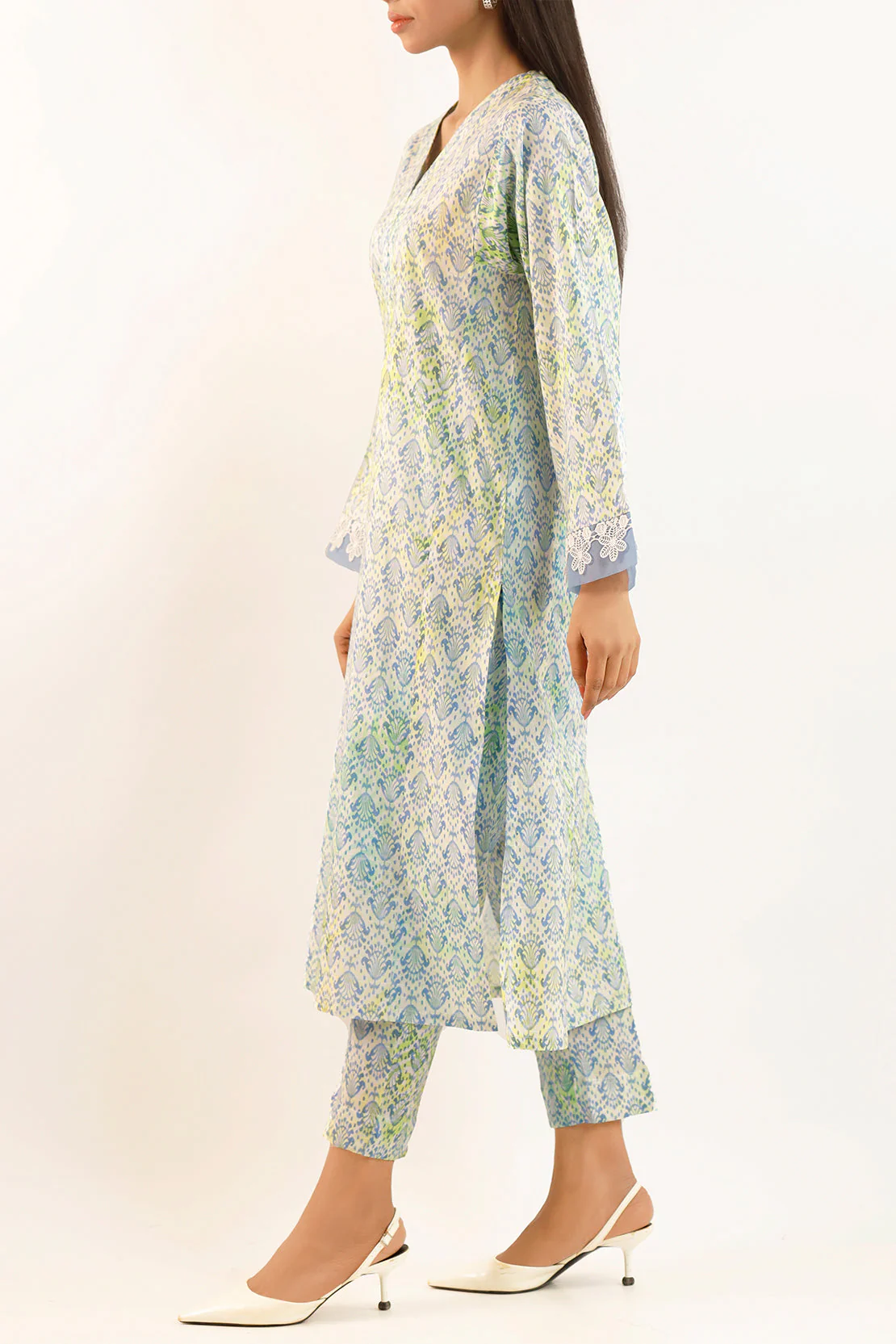 Stitched Self Jacquard 2 Piece (Shirt/Trouser) - Image 5