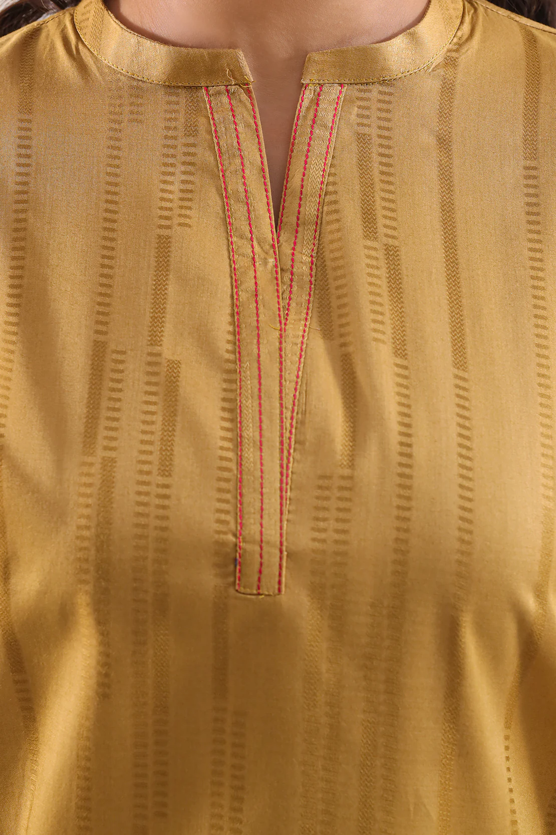 Stitched Self Jacquard 2 Piece (Shirt/Trouser) - Image 4