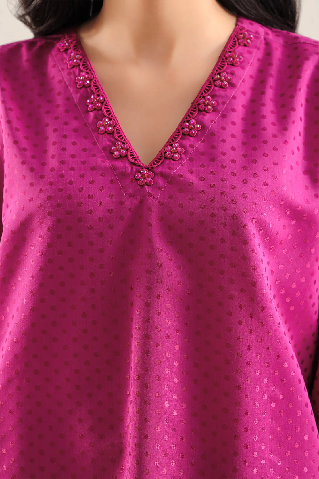Stitched Self Jacquard 2 Piece (Shirt/Trouser) - Image 3