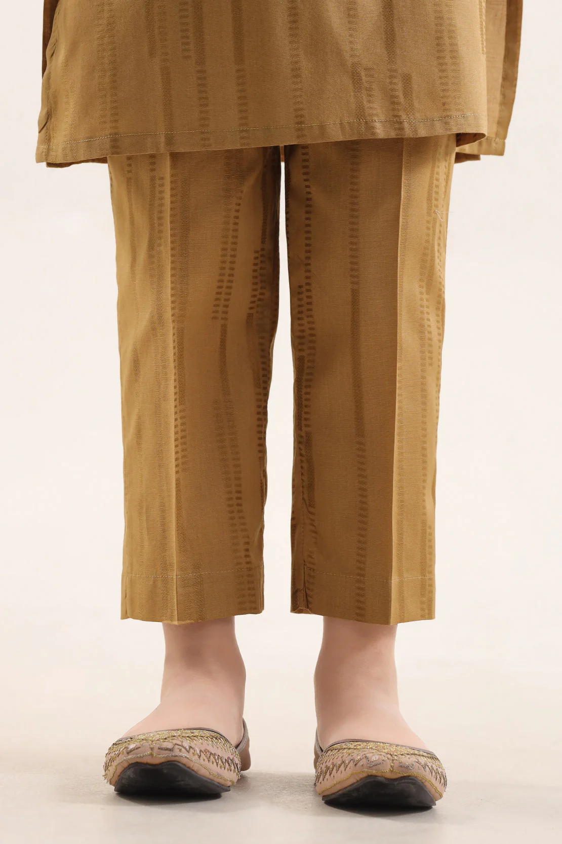 Stitched Self jacquard Shirt For Kids - Image 5