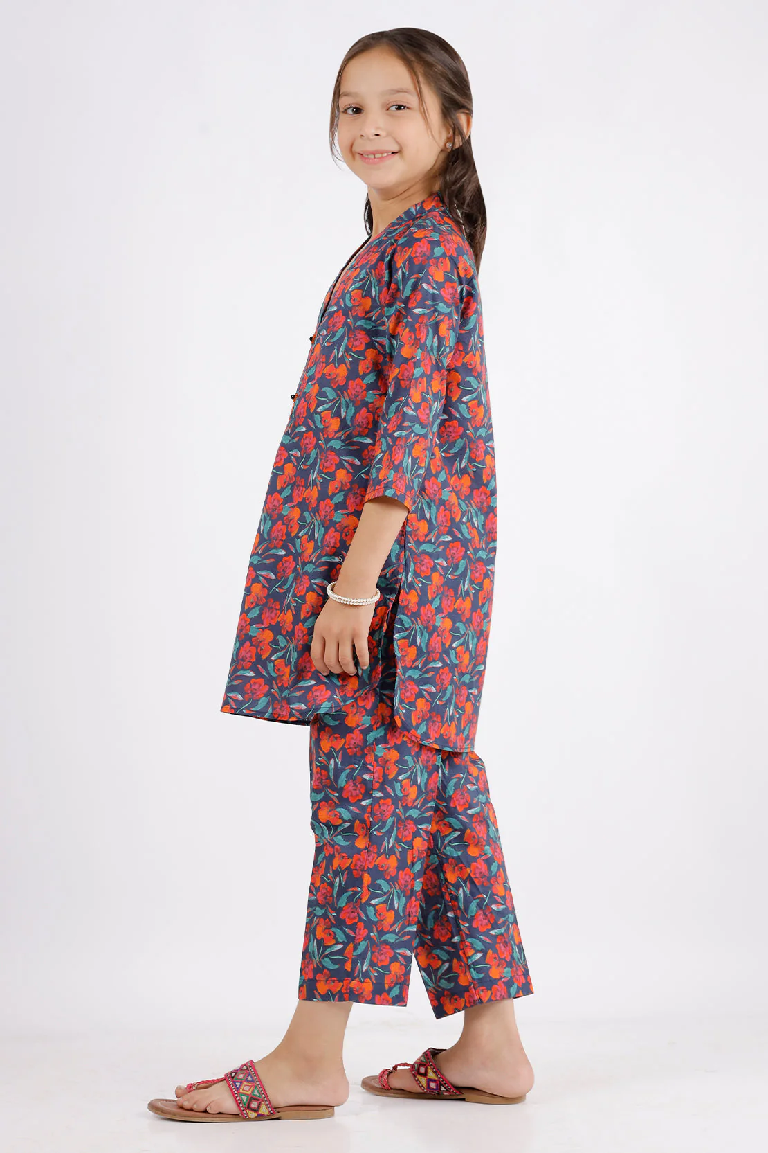 Stitched Self Jacquard Shirt/trouser For Kids - Image 2