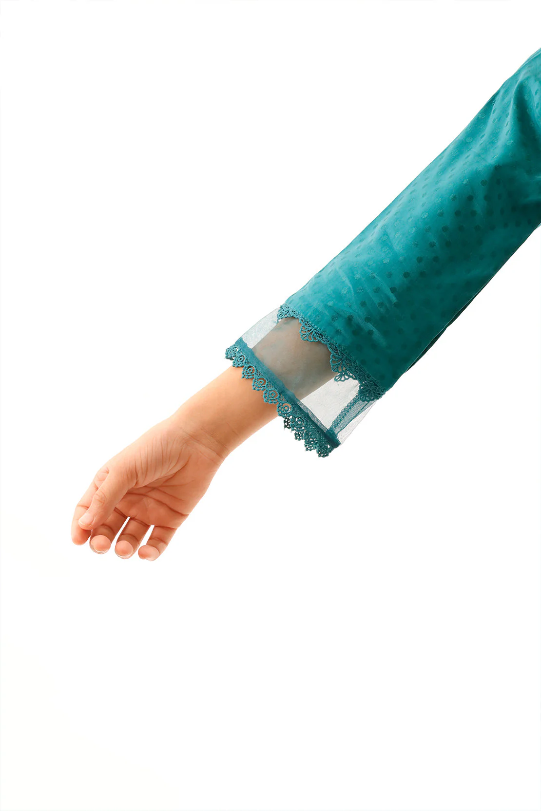 Stitched Self Jacquard Shirt/Trouser For Kids - Image 7