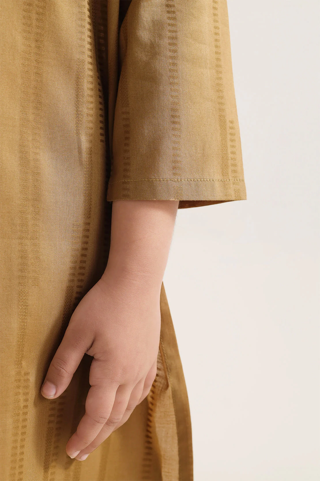 Stitched Self Jacquard Shirt/Trouser For Kids - Image 4