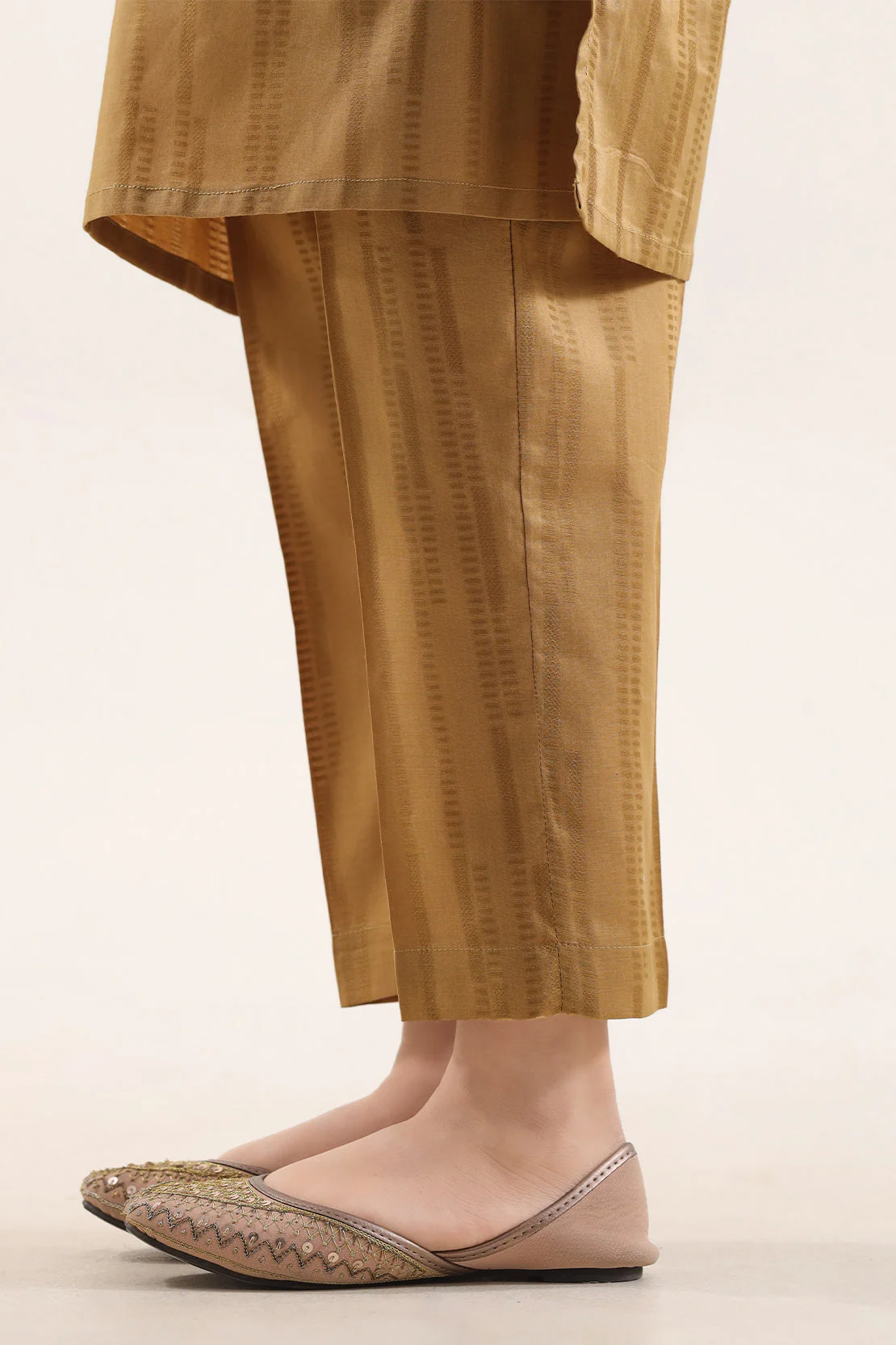 Stitched Self Jacquard Shirt/Trouser For Kids - Image 5