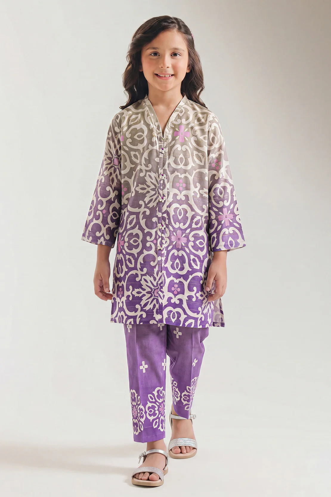 Stitched Soft Touch Cotton Shirt/Trouser For Kids