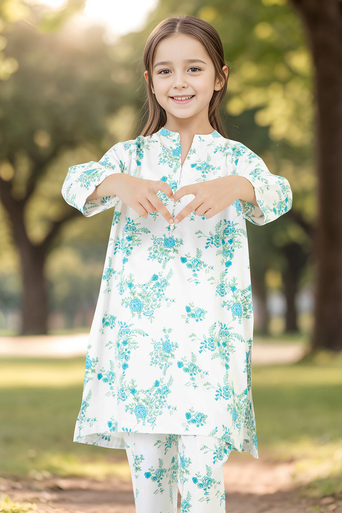 Stitched Viscose Twill Shirt/Trouser For Kids - Image 3