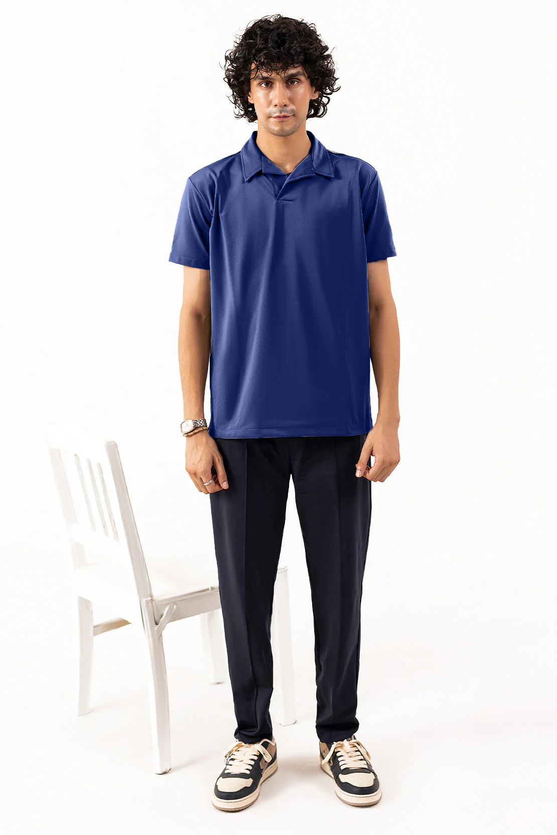 Structured Polo Collar Tee Shirt