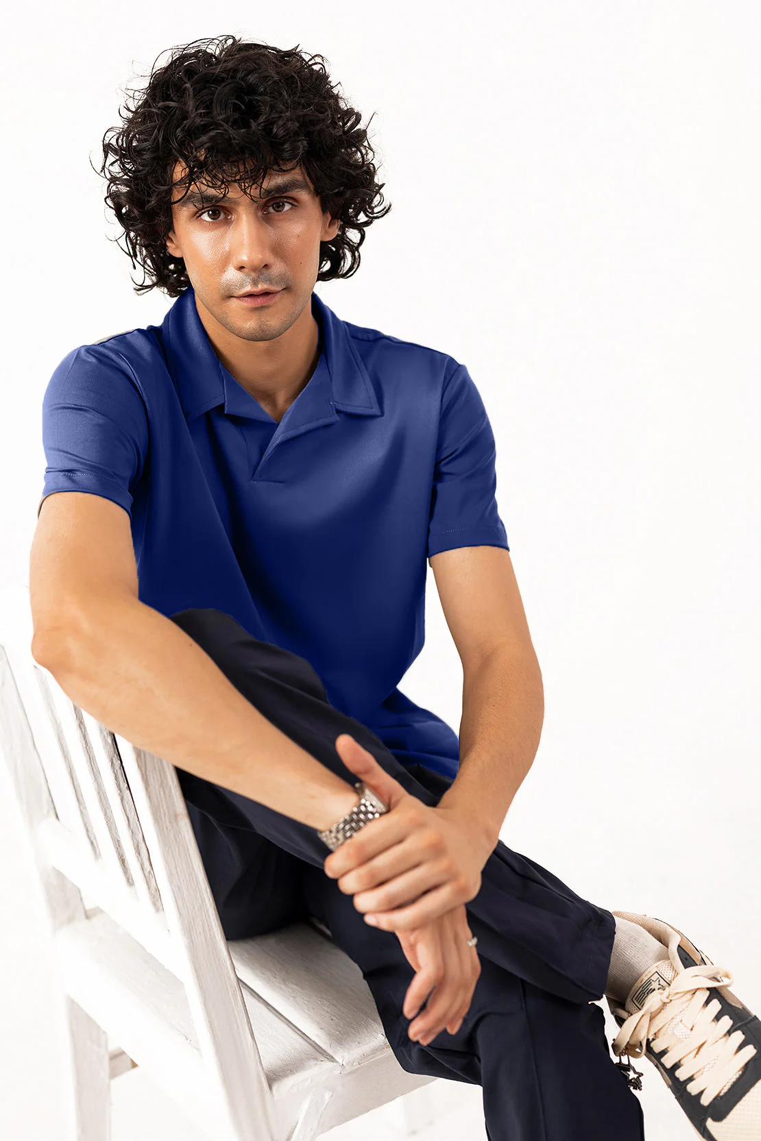 Structured Polo Collar Tee Shirt - Image 2