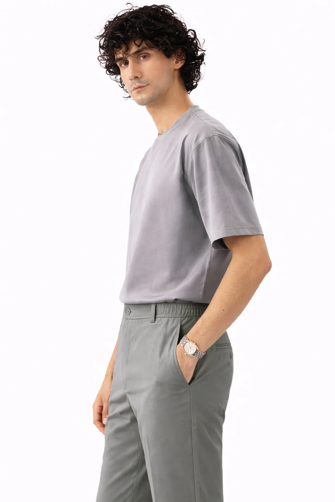 Tapered Tech Trousers For Men - Image 3
