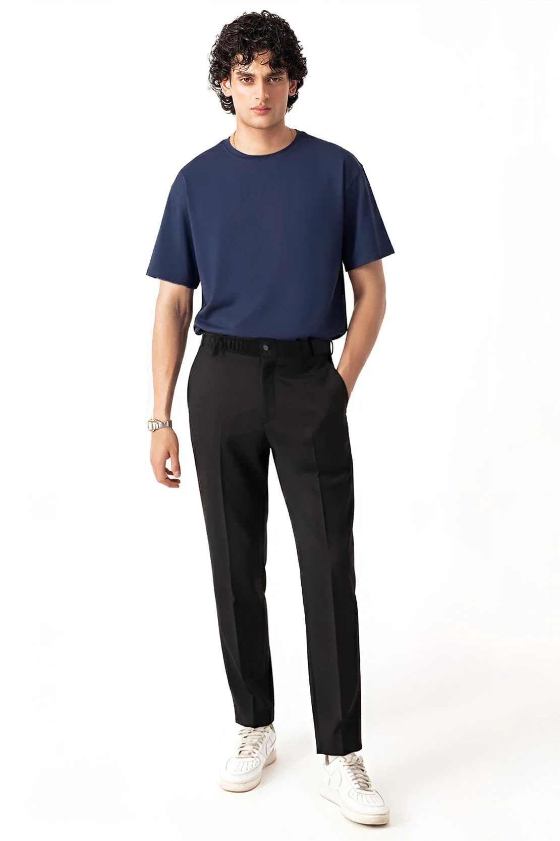 Tapered Tech Trousers For Men - Image 3