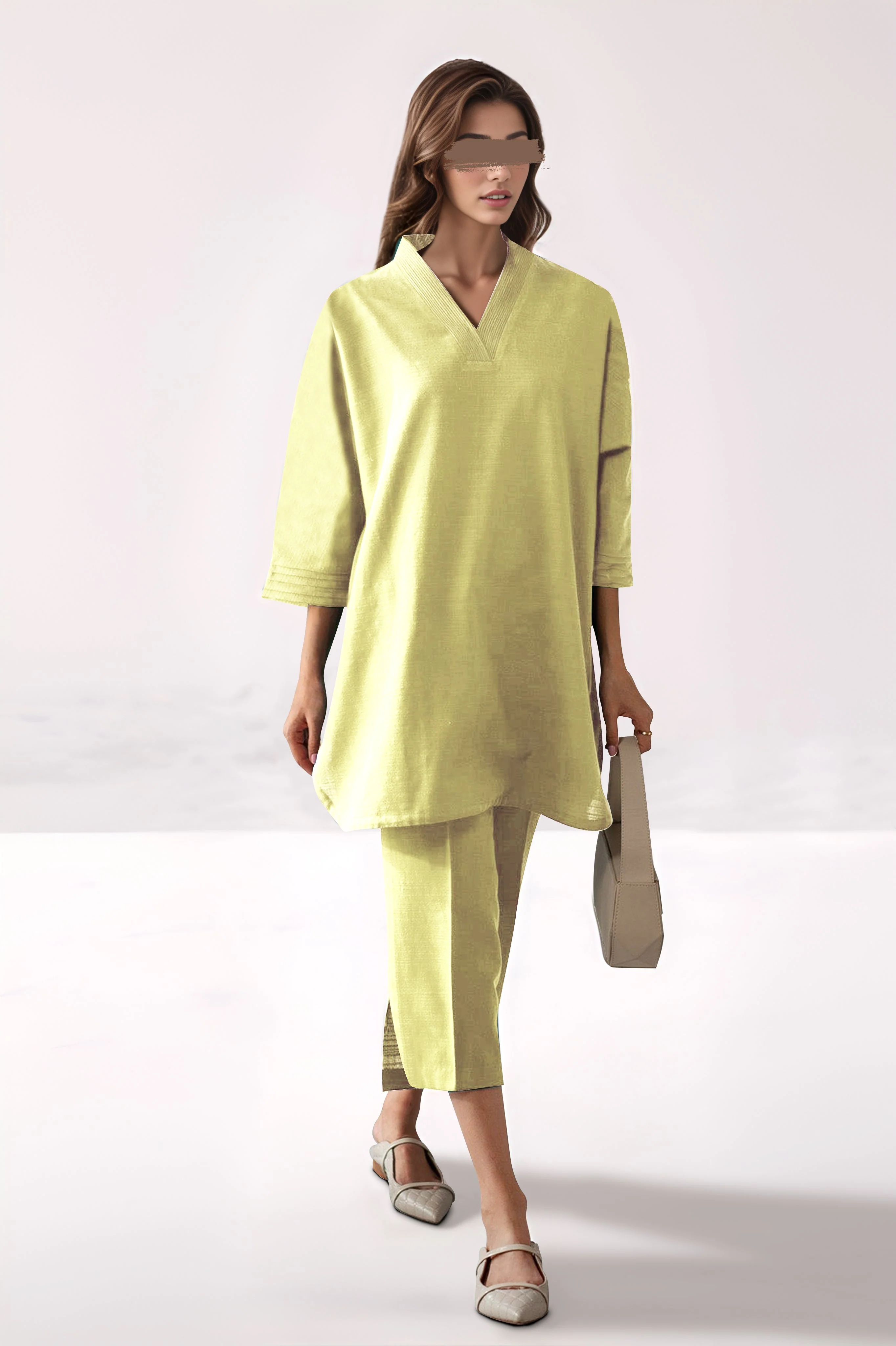 Unstitched Cambric Dyed Trouser Fabric