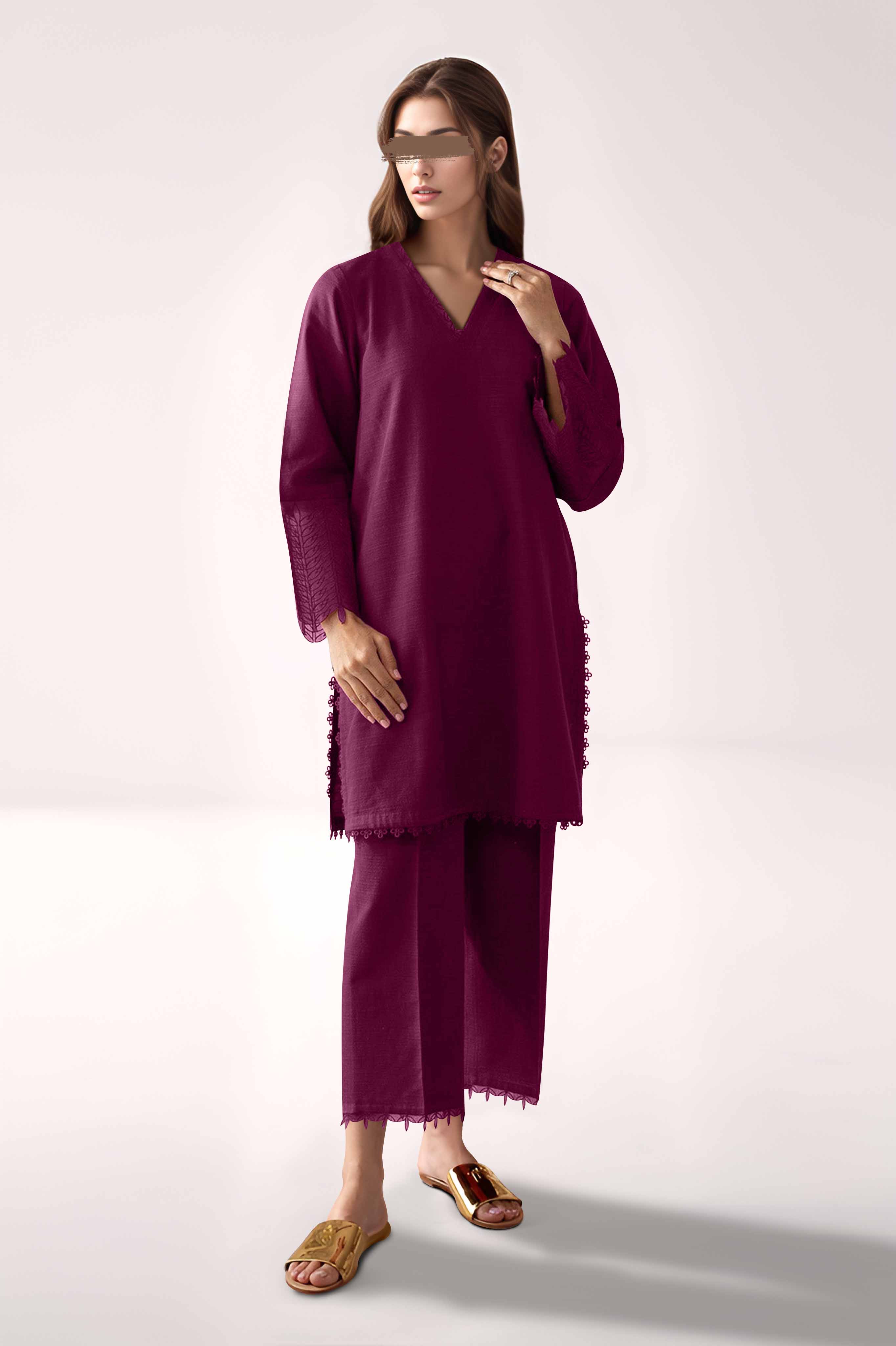 Unstitched Cambric Dyed Trouser Fabric
