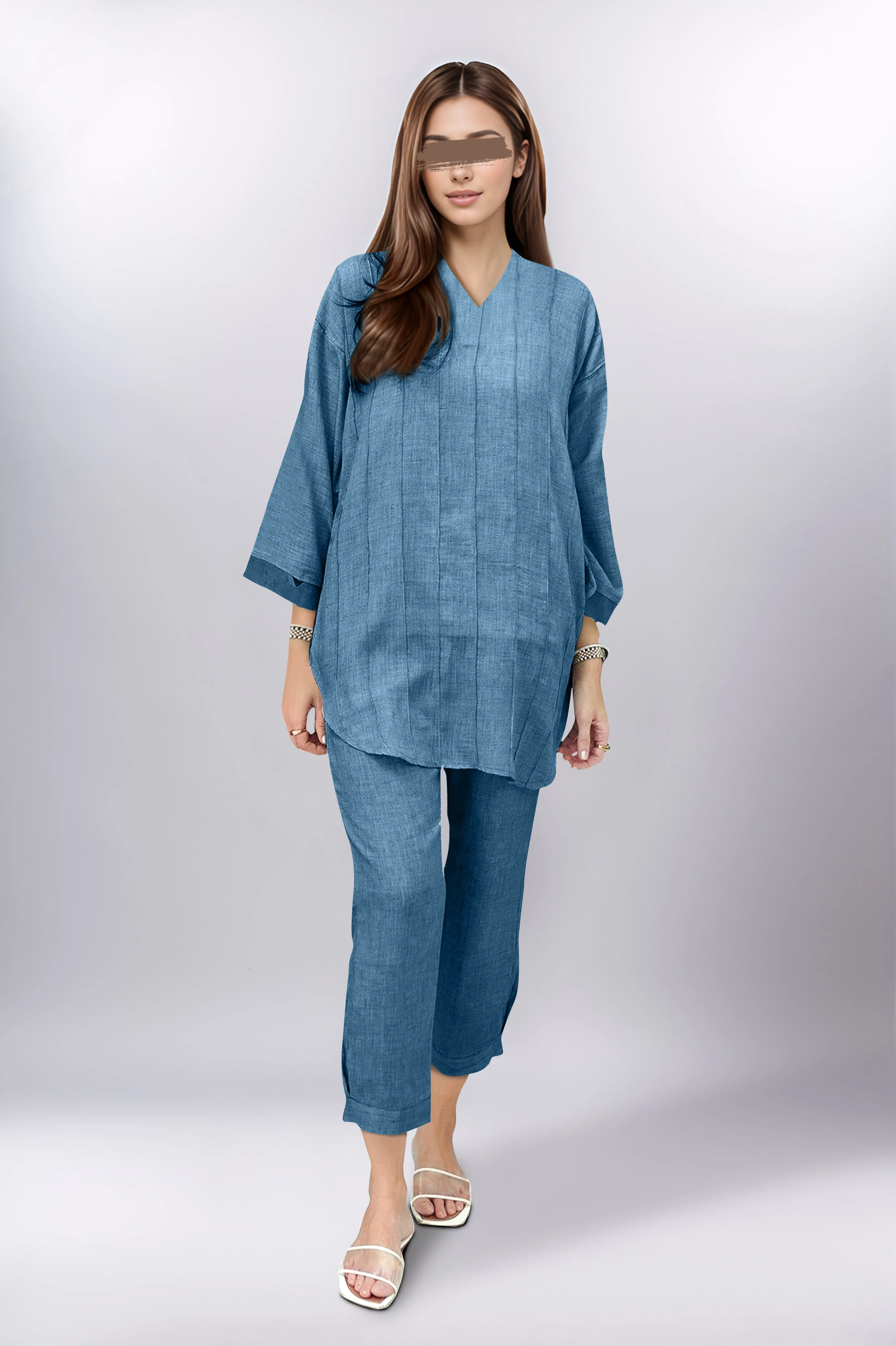 Unstitched Cambric Dyed Trouser Fabric