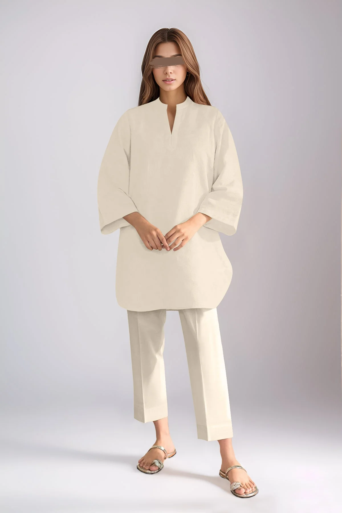 Unstitched Cotton Dyed Trouser Fabric