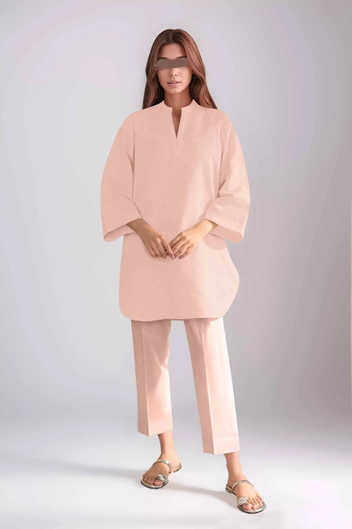 Unstitched Cotton Dyed Trouser Fabric
